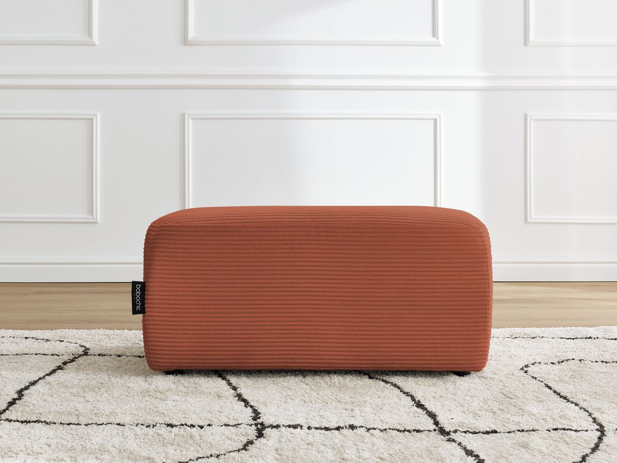 Bobochic Atilla Pouf Cordsamt Orange