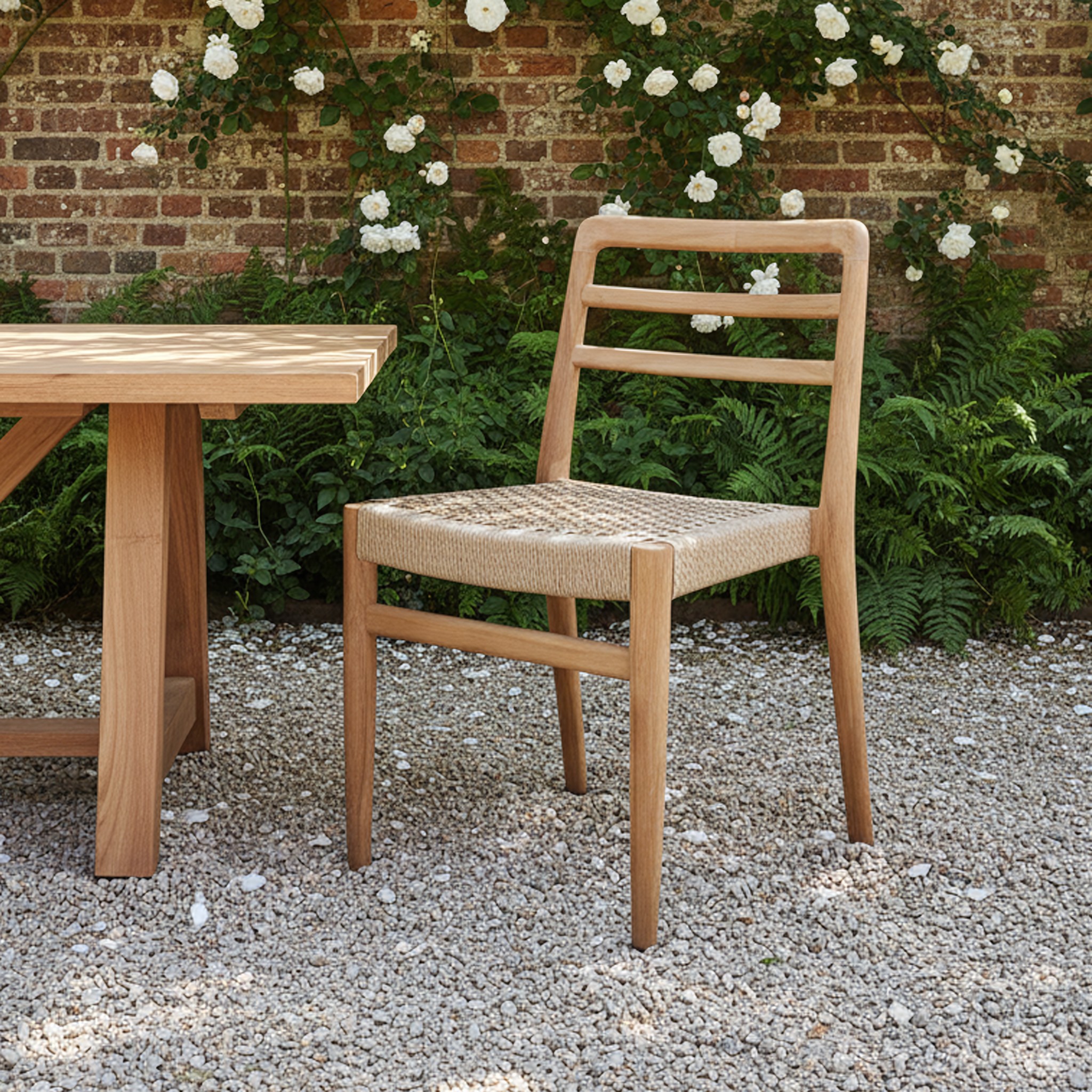 Raw Materials Verano Gartenstuhl aus Teakholz Natur