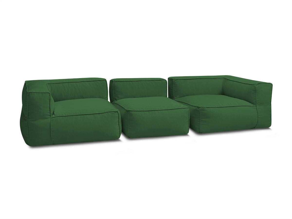 Bobochic Giulia Gartensofa 3-Sitzer Stoff Grün