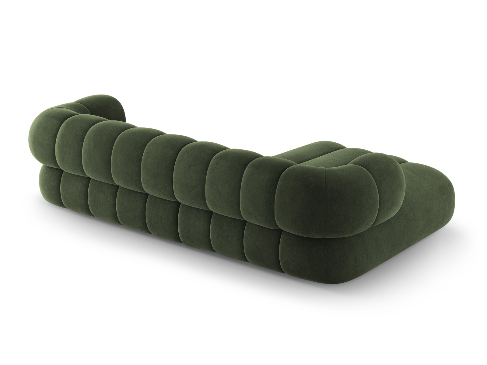 Cosmopolitan Design Ecksofa Koge 5-Sitzer Samt Vogue Grün Links