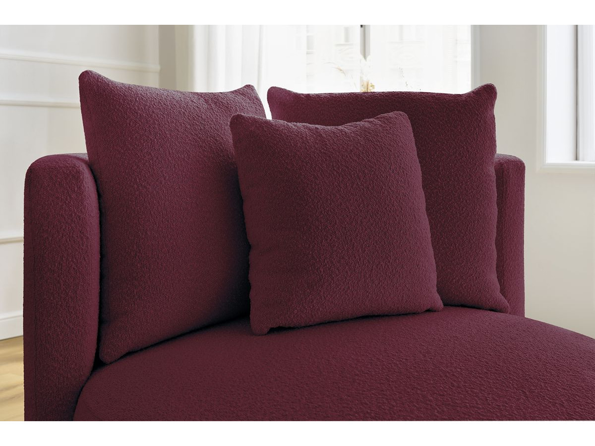Bobochic Cesar Sessel Bouclé-Stoff Violett