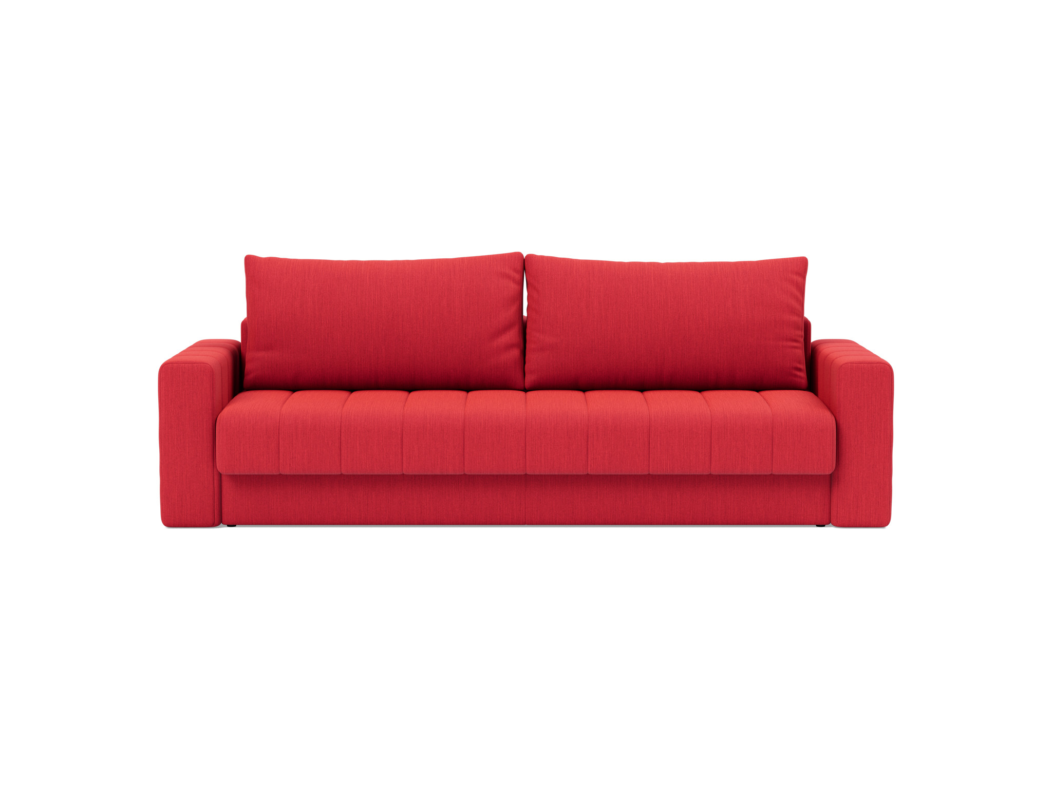 Schlafsofa Akello mit Armlehnen Flachgewebe Elegance 511-Red