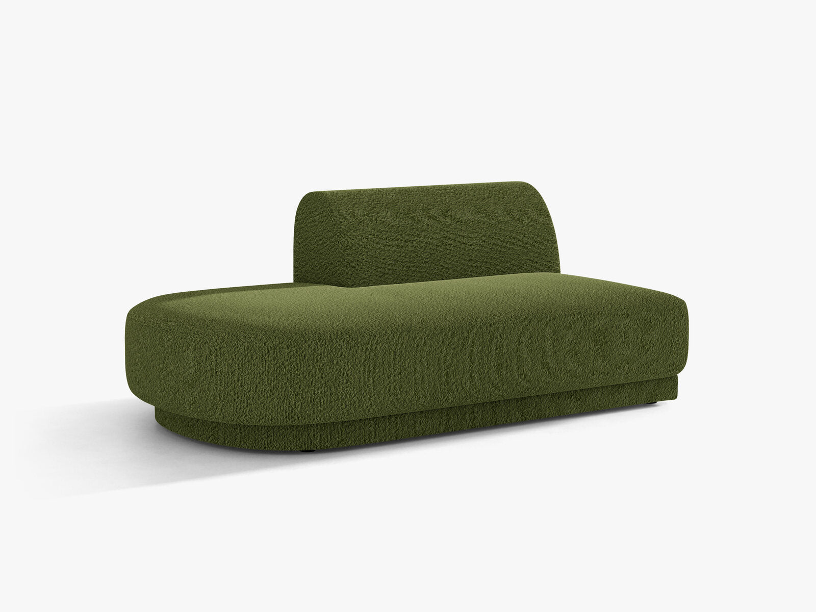 Micadoni 2-Sitzer Sitzmodul offen Miley Links Boucle Baloo Dunkel-Olivgrün