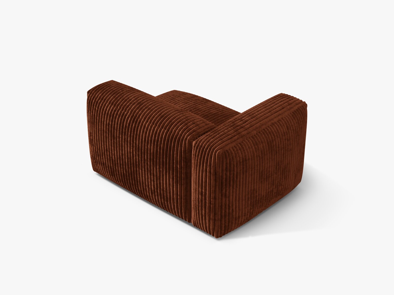 Micadoni Eckmodul Martina 1-Sitzer Links Kord Tilia Ziegel