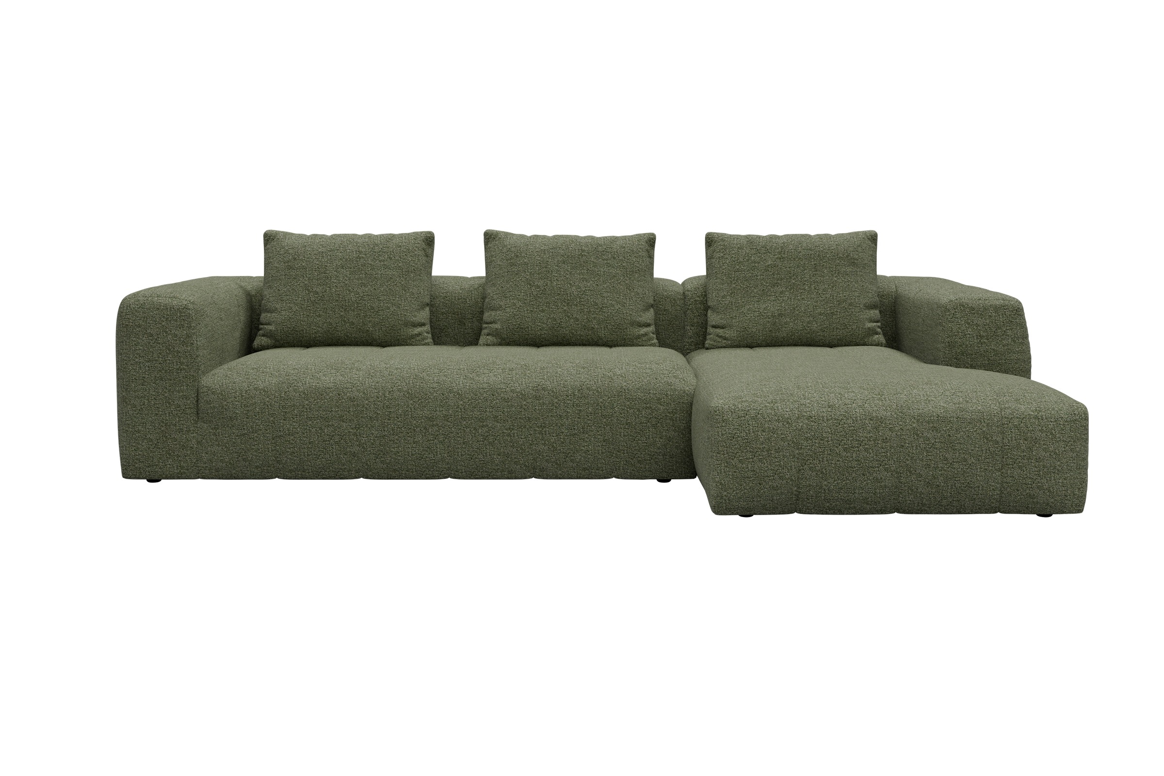 Hugo 2,5-Sitzer Armlehne links mit Chaiselongue Carreno-Vivid-Green moebelfaktor