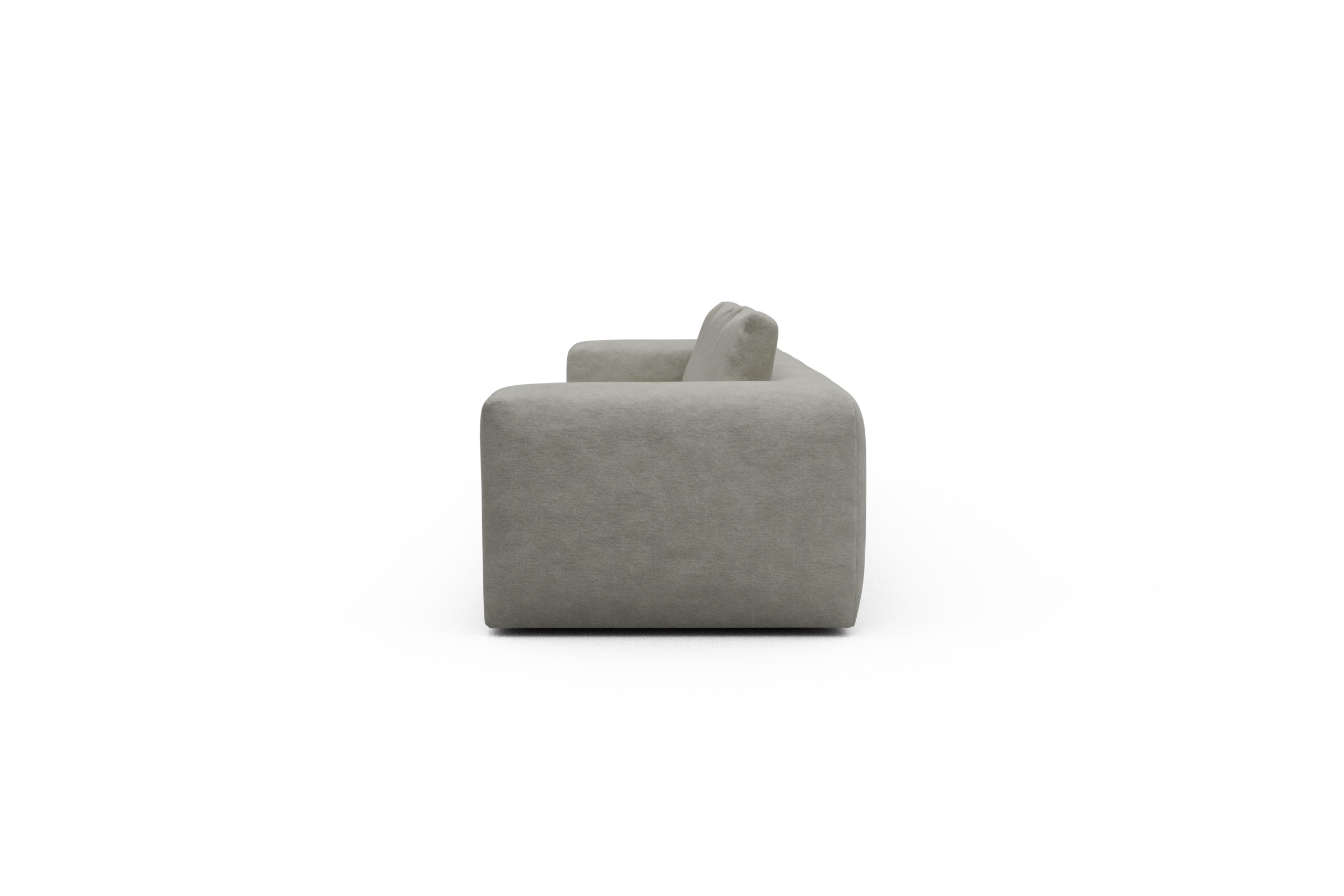 Sofa Modulares XXL Sofa Fred 5-Sitzer Carreno-Moon-Stone-White