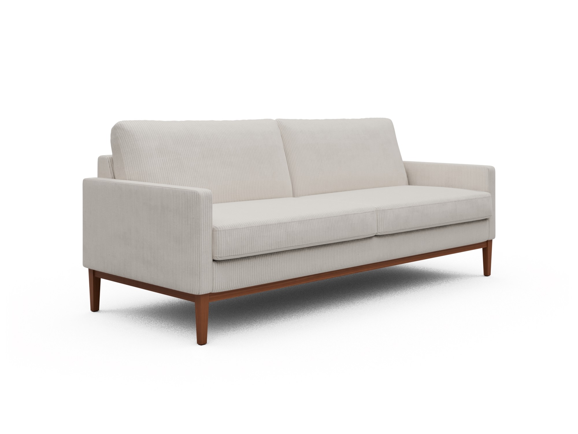 Skandi Home Sofa Bodo 3-Sitzer Corduroy-Ivory moebelfaktor