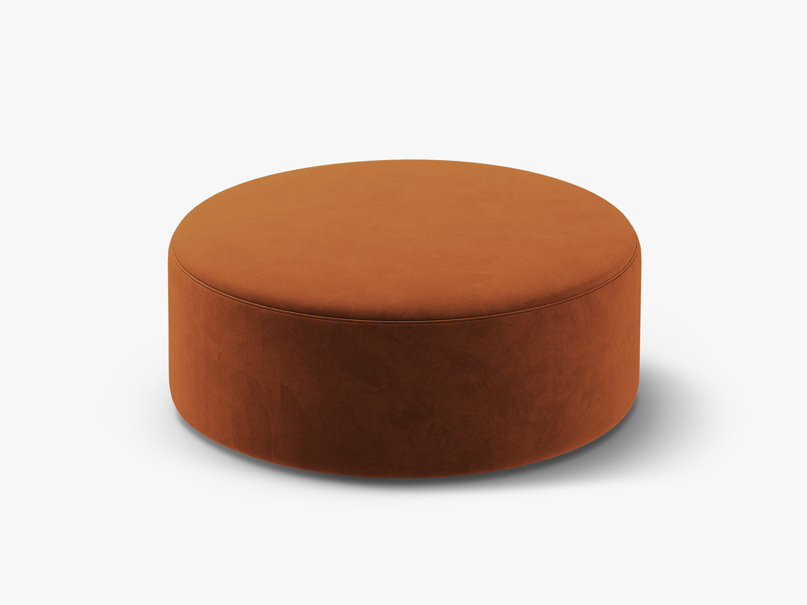 Micadoni Pouf Dia 90cm Samt Salvador Terrakotta