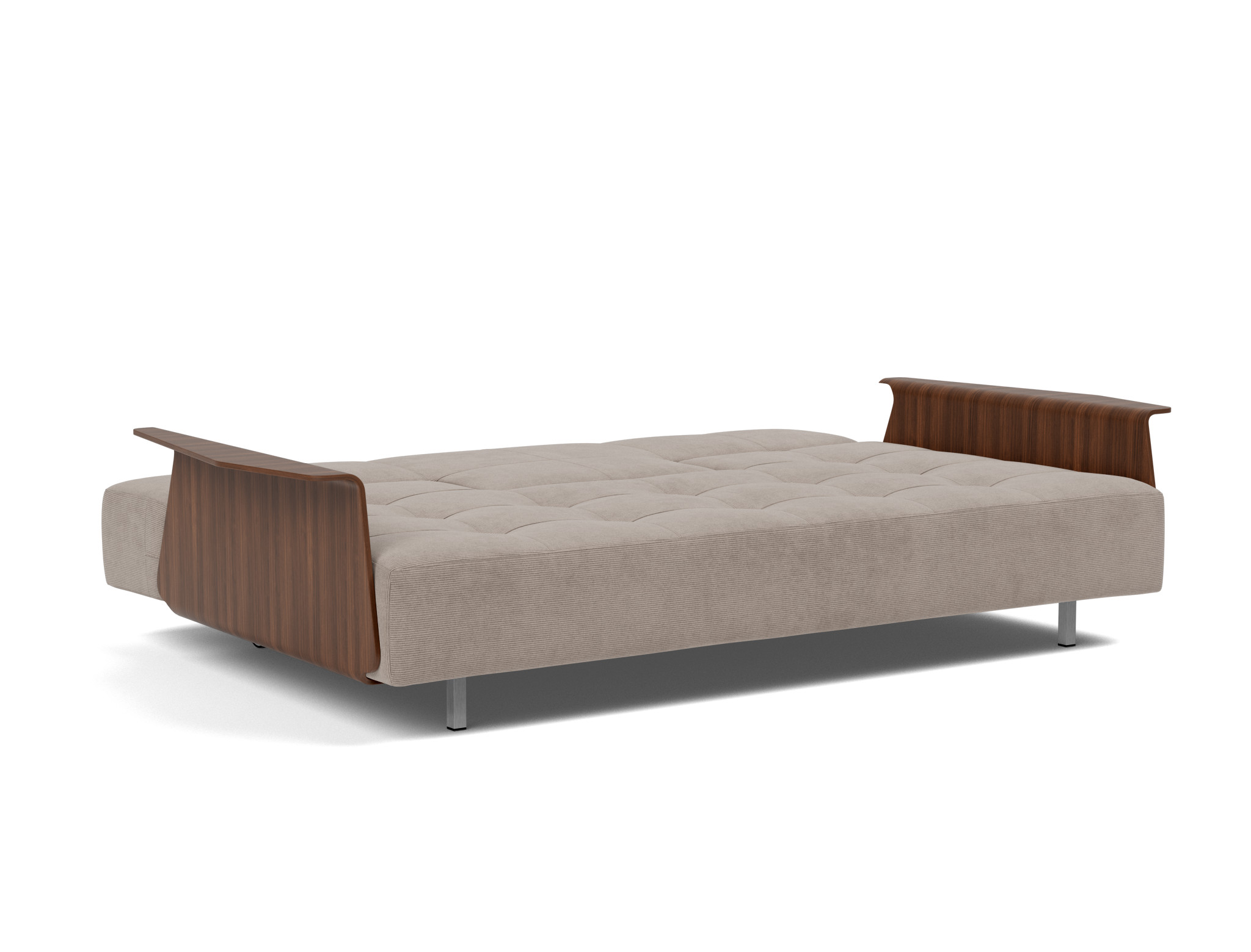 Schlafsofa Long Horn D.E.L. mit Armlehnen Kord Cordufine 318-Beige