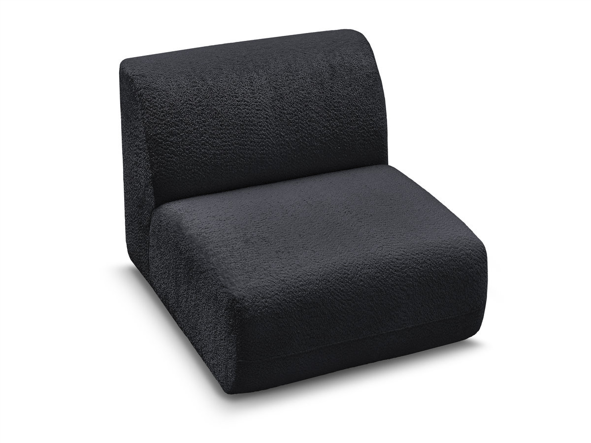 Bobochic Anda Sofamodul 1-Sitzer 84 × 103 cm Chenille Schwarz