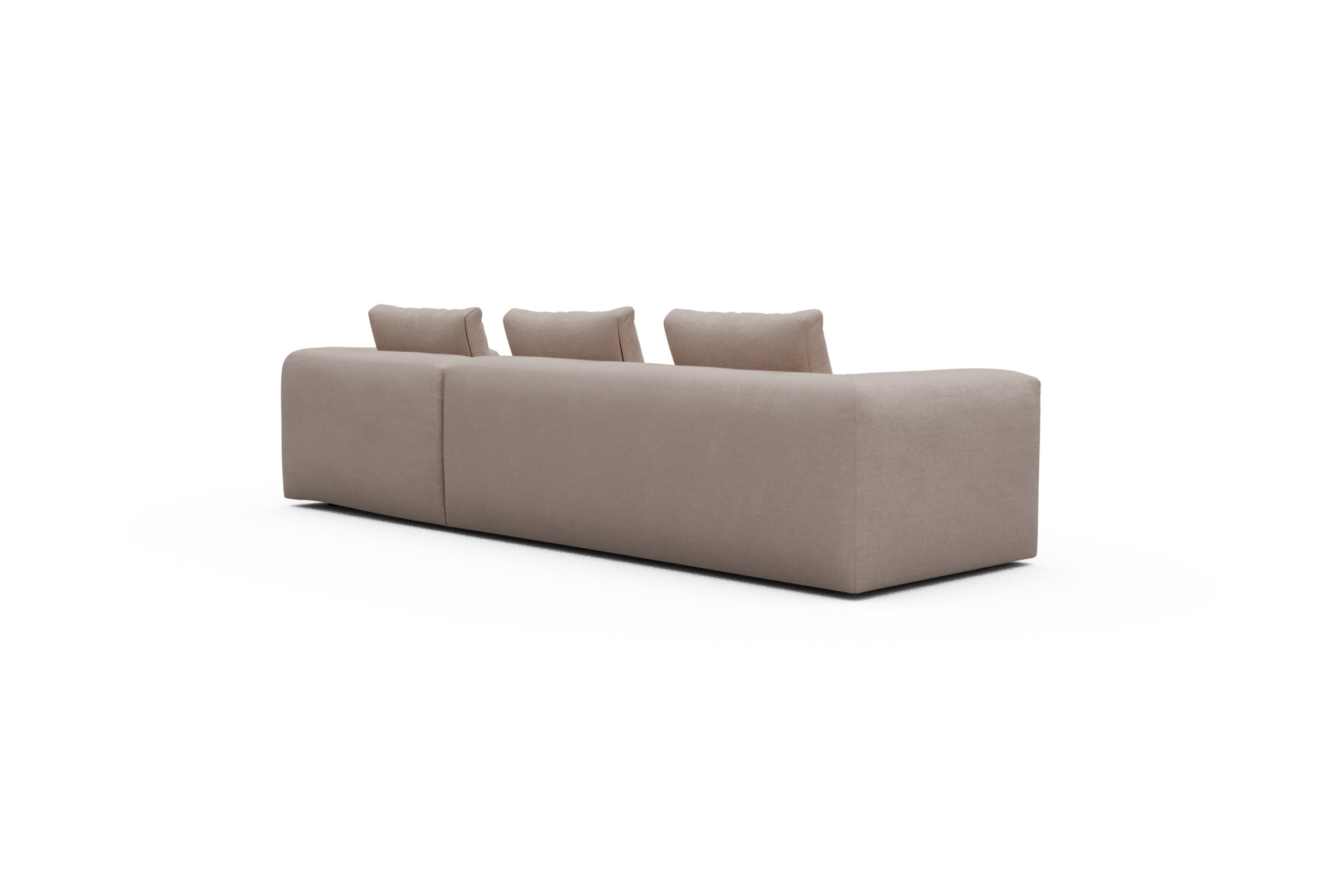 Ecksofa Fred Chaiselongue rechts mit 2,5-Sitzer Weda-Sand