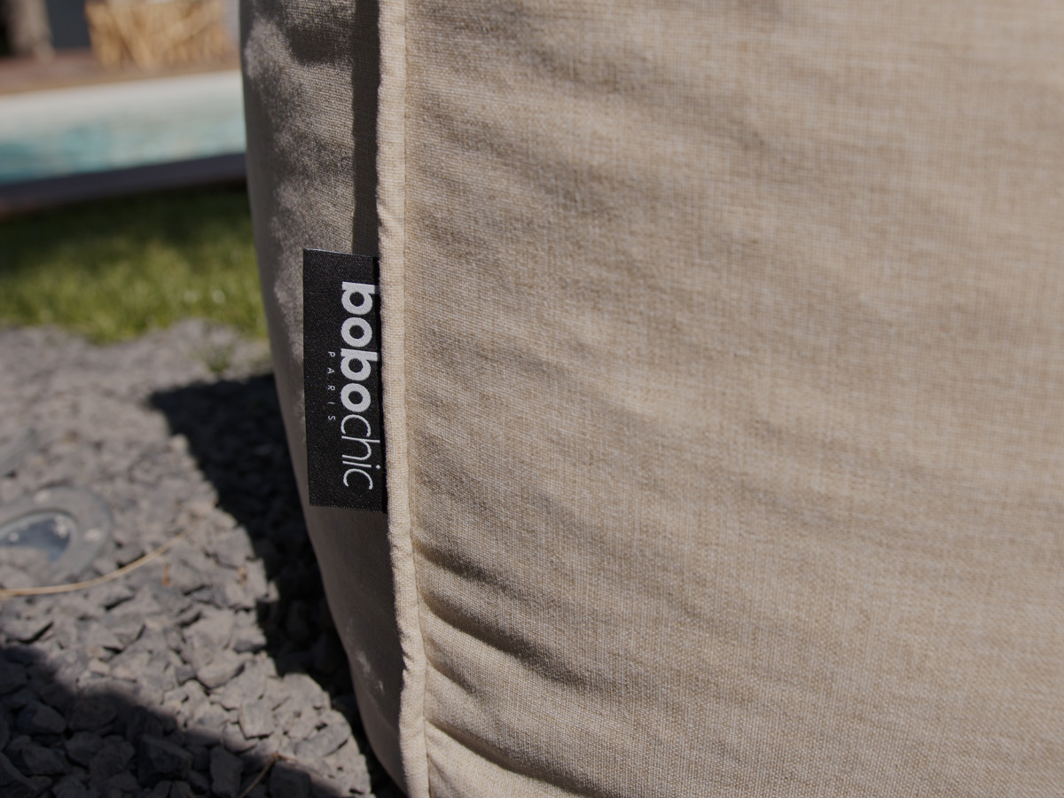 Bobochic Riviera Pouf 320 × 135 cm Stoff Beige