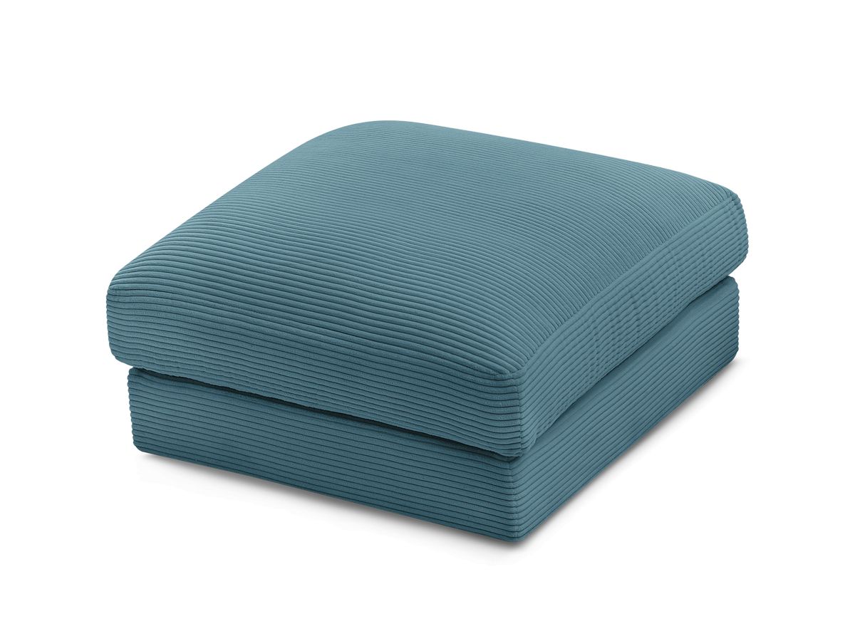 Bobochic Leonard Pouf Cordsamt Hellblau