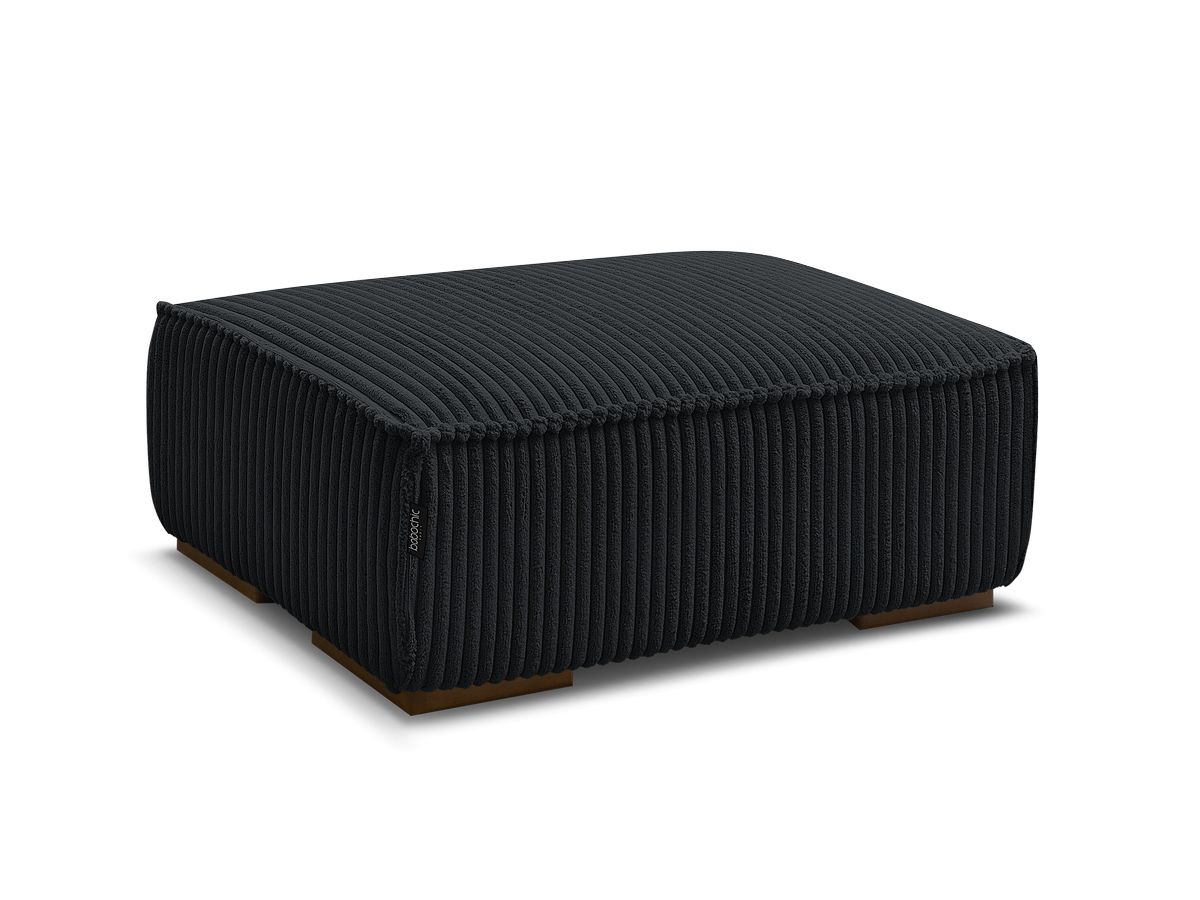 Bobochic Chelsea Pouf Breitcord weich Schwarz