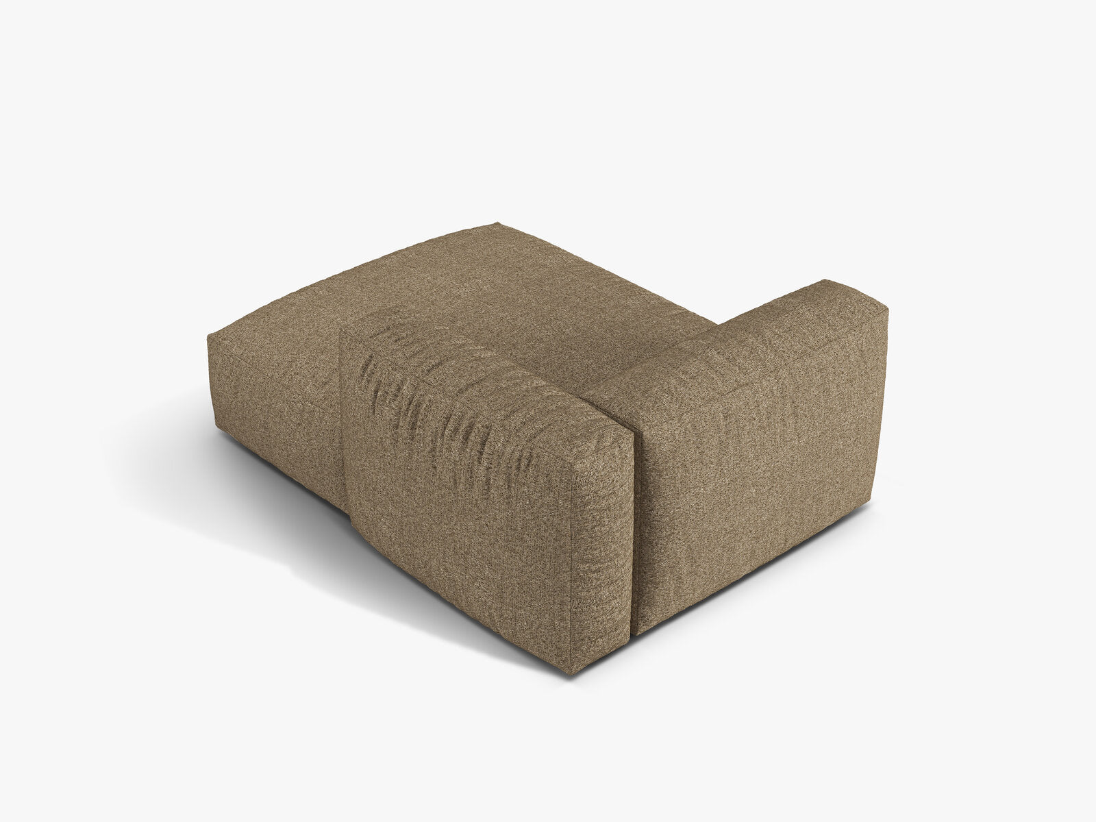 Micadoni Recamiere Martina 1-Sitzer Rechts Boucle Monet Cappuccino