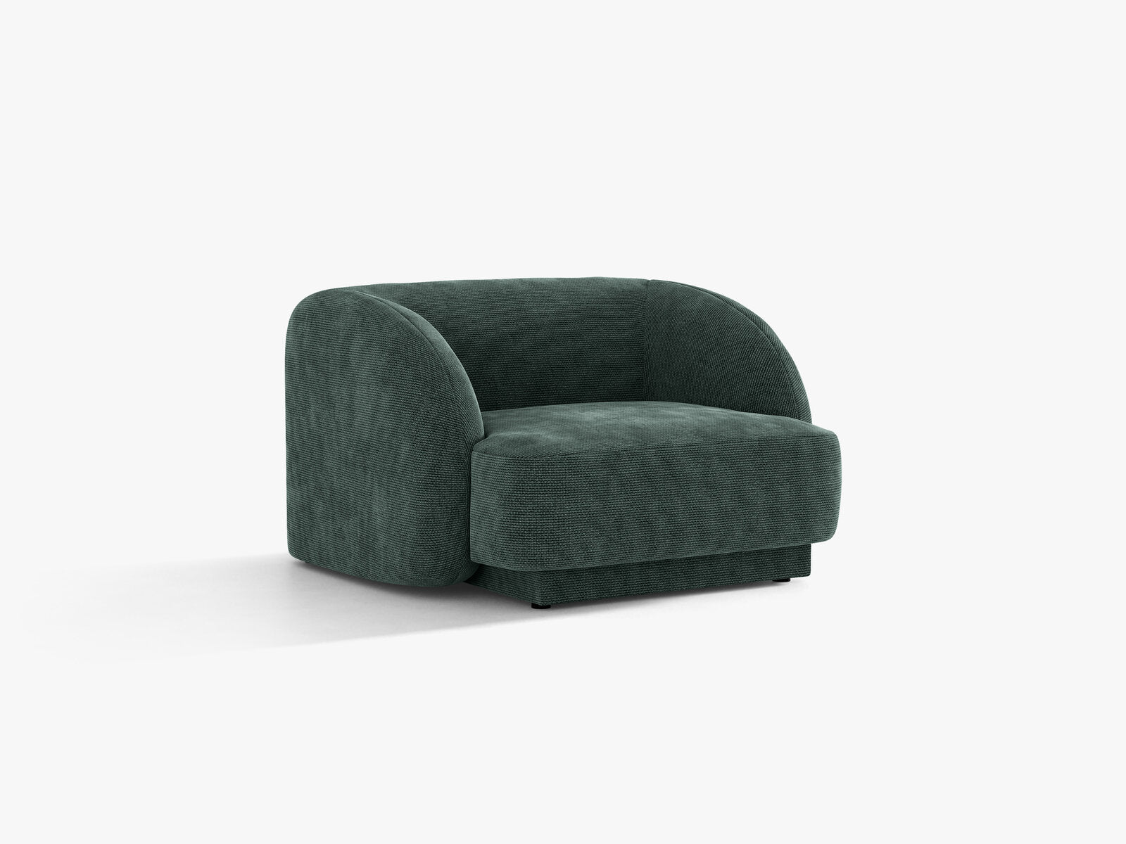 Micadoni Sessel Miley 1-Sitzer Chenille Haga Petrol
