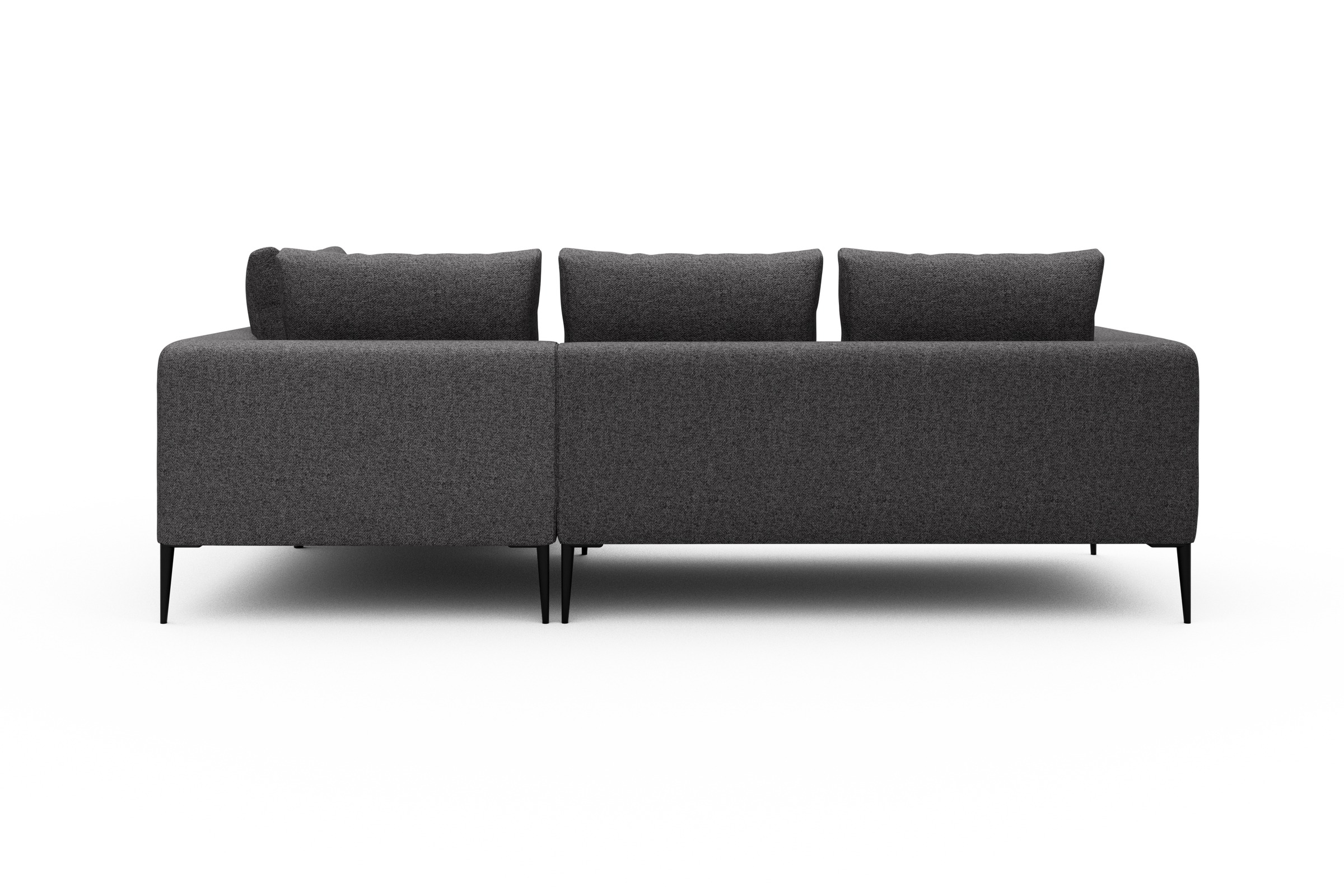 Ecksofa Paul Relax-Ecke rechts mit 2-Sitzer Sama-Antracite