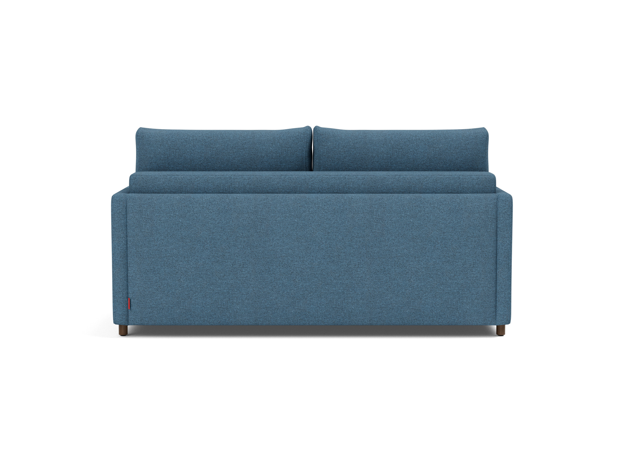 Schlafsofa Neah mit Slim-Armlehnen 160 Strukturierter Stoff Weda 302-Weda-Blue