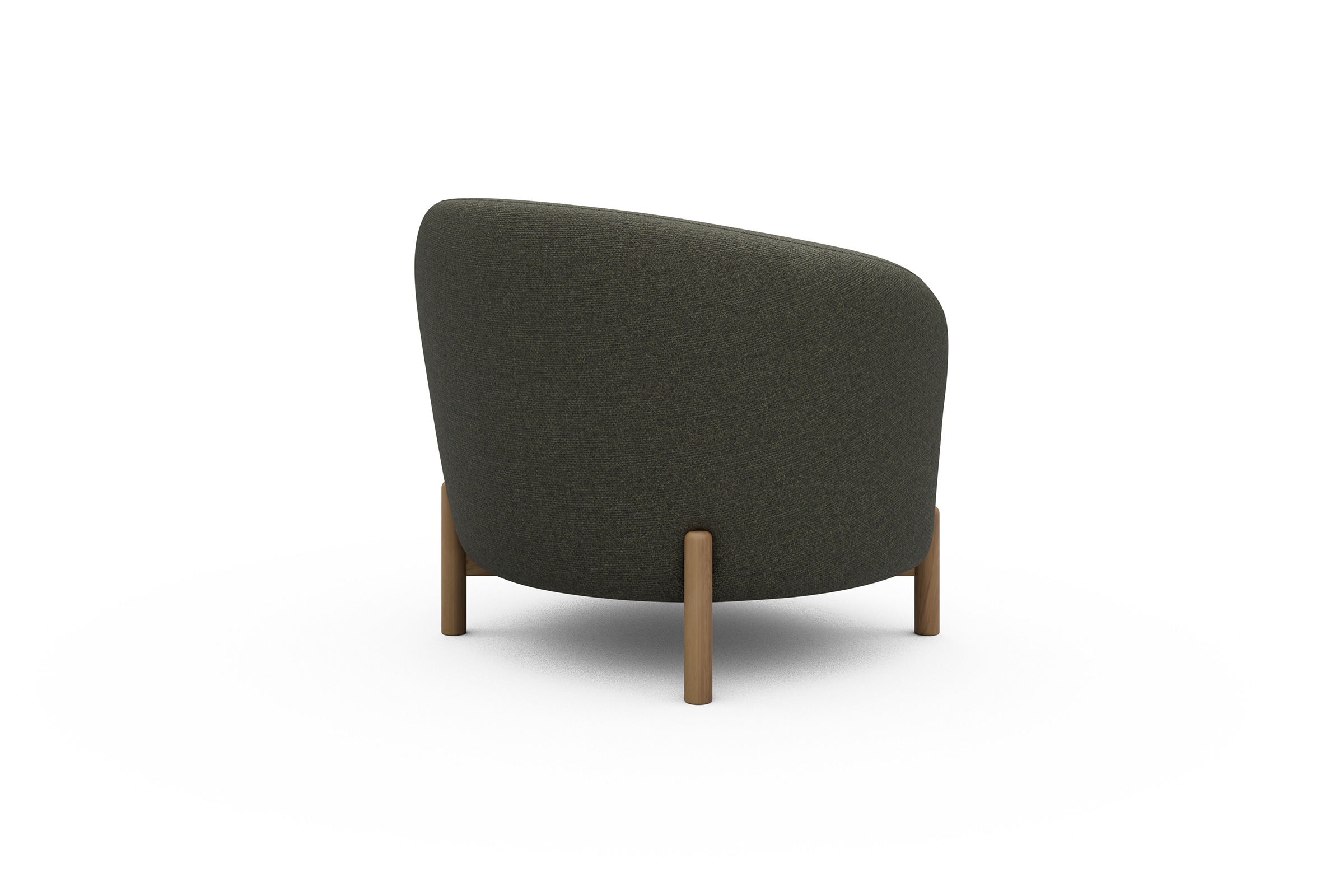 Sessel Ronda Holzbeine Eiche Natur Sama-Winter-Moss