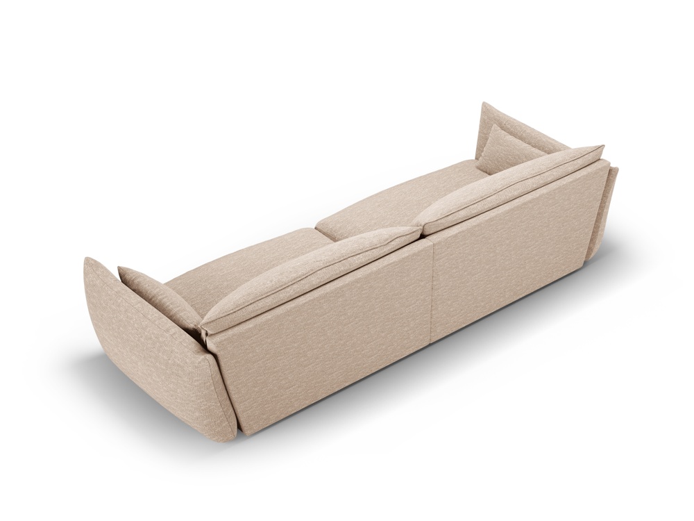 Cosmopolitan Design Sofa Matera 4-Sitzer Chenille Eden Dunkelbeige