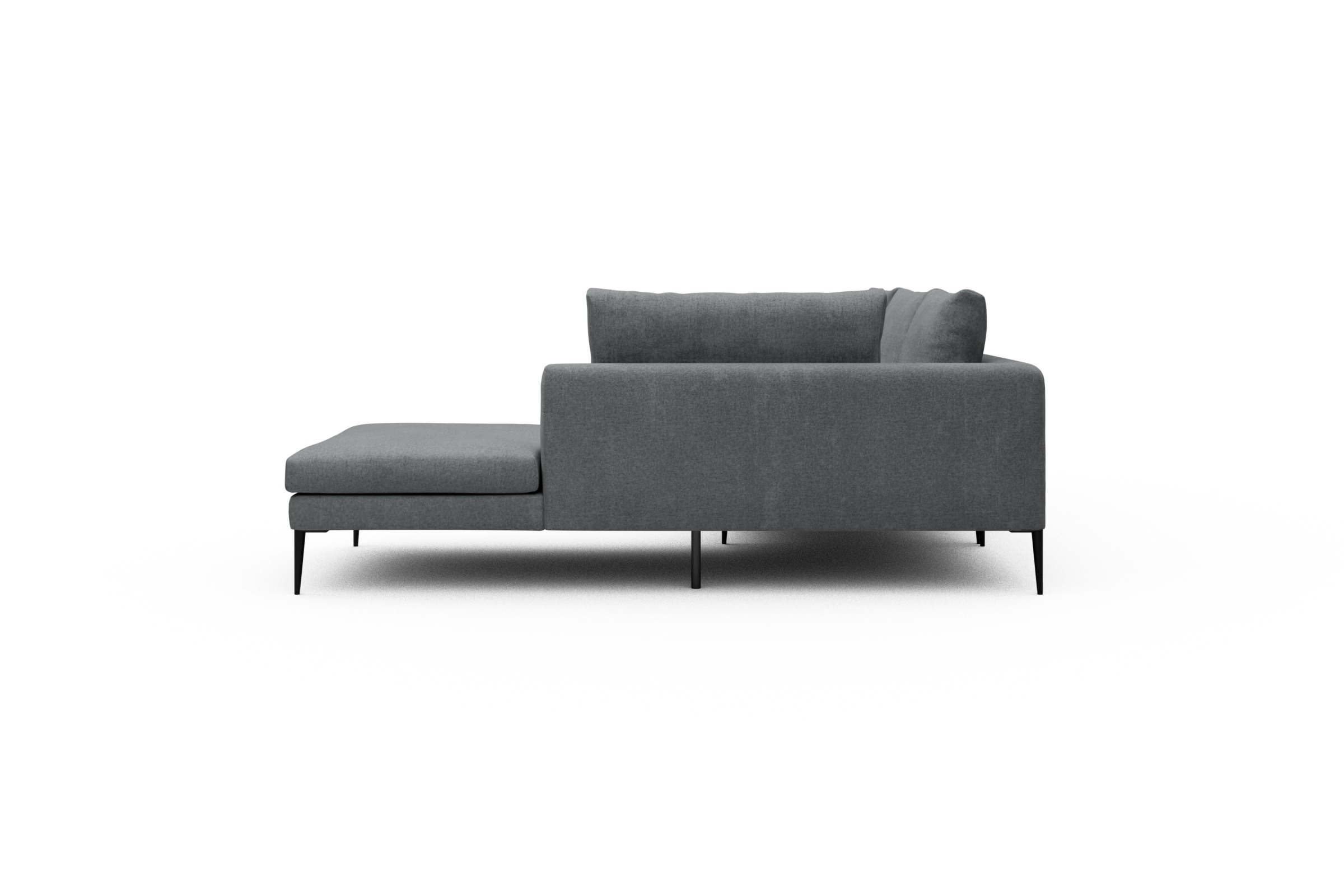Ecksofa Paul Relax-Ecke links mit 3-Sitzer Casone-Gravel-Grey