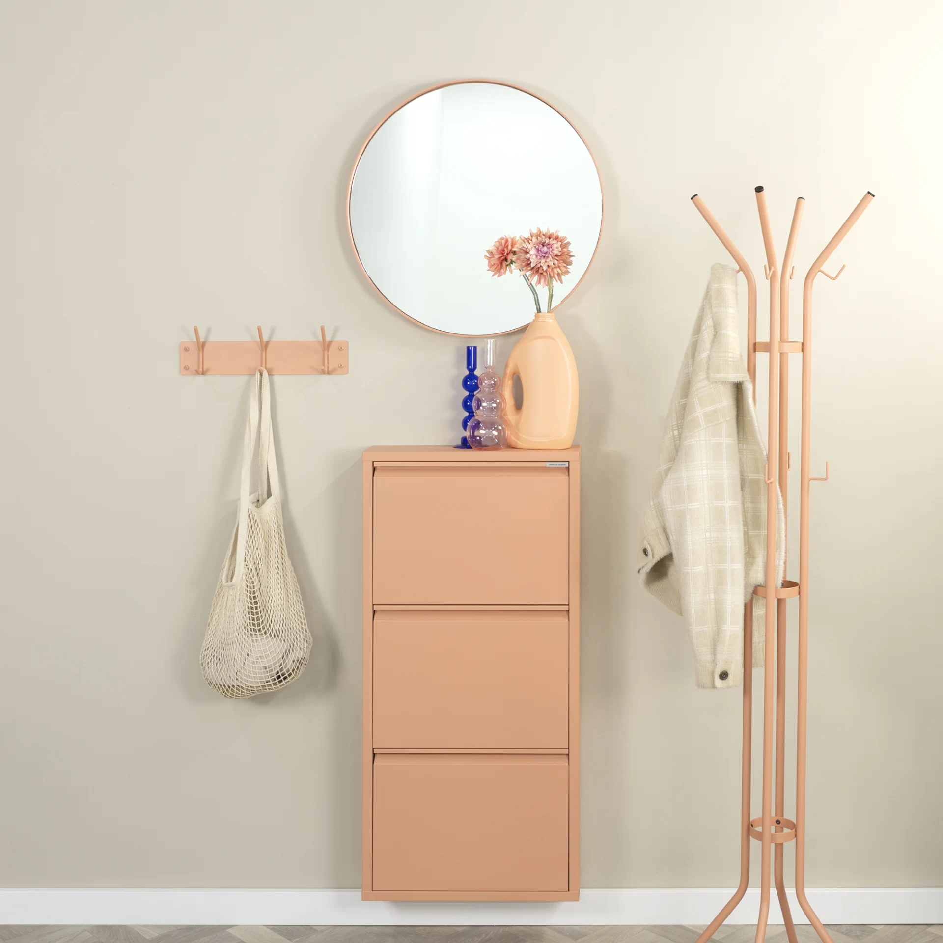 Spinder Design Wandgarderobe Fusion 3 Clay Terra