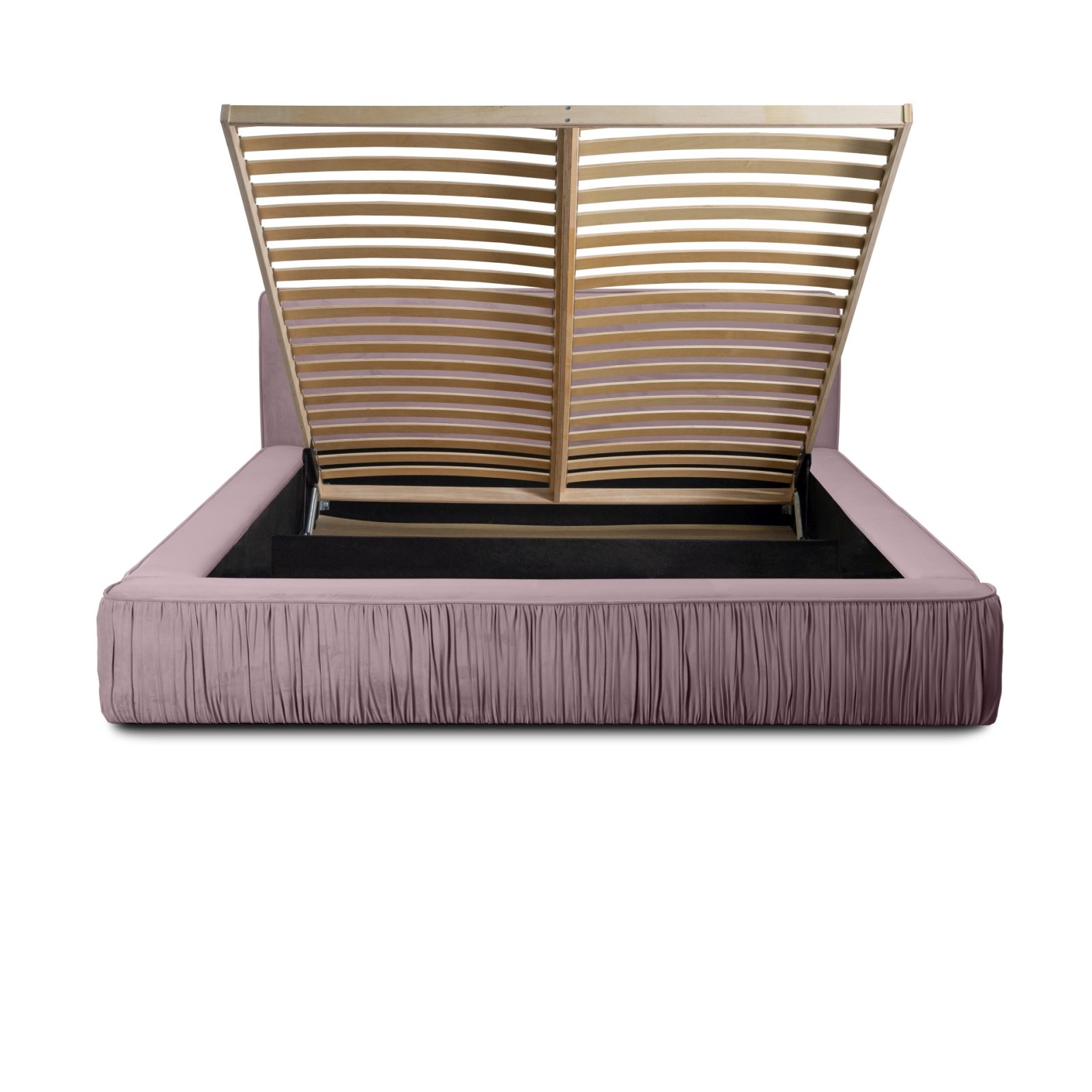 Polsterbett Beyond Samtstoff 140x200 mit Holzrahmen Riviera 62