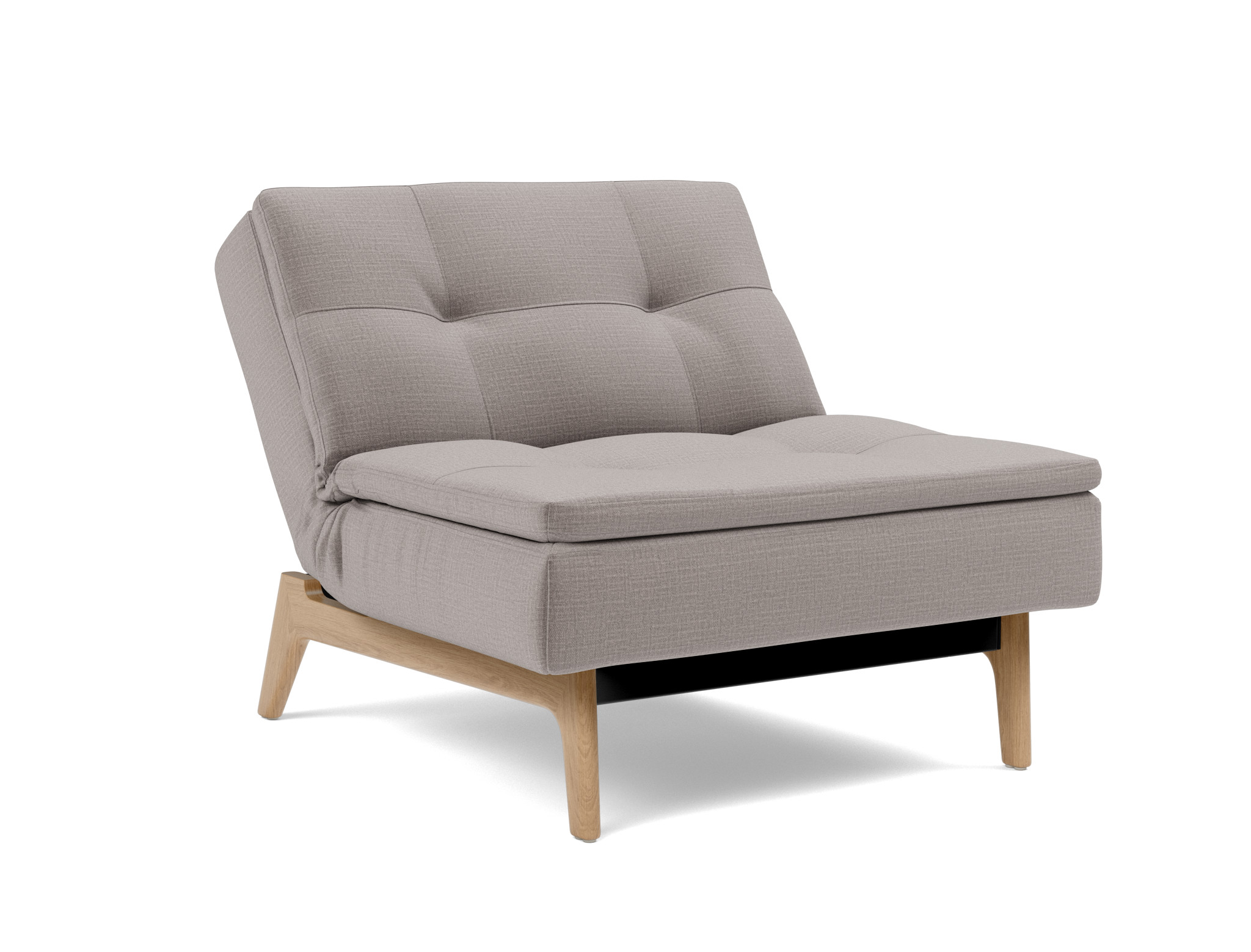 Sessel Dublexo Chenille Esina 418-Truffle Beine Eiche