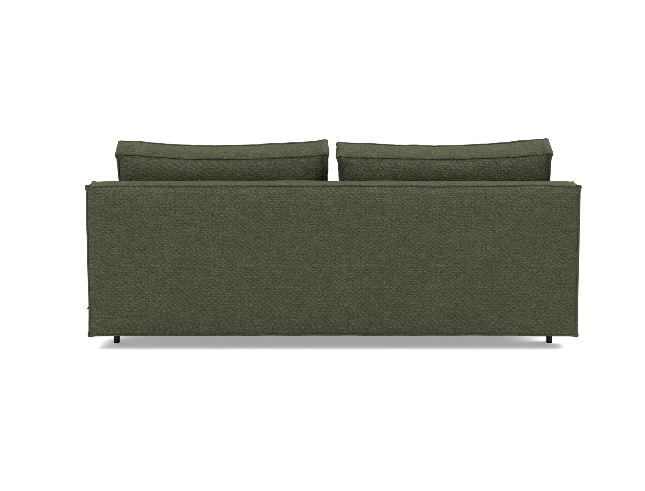 Schlafsofa Sly Strukturierter Stoff Taura 353-Forest Beine Schwarzes Metall