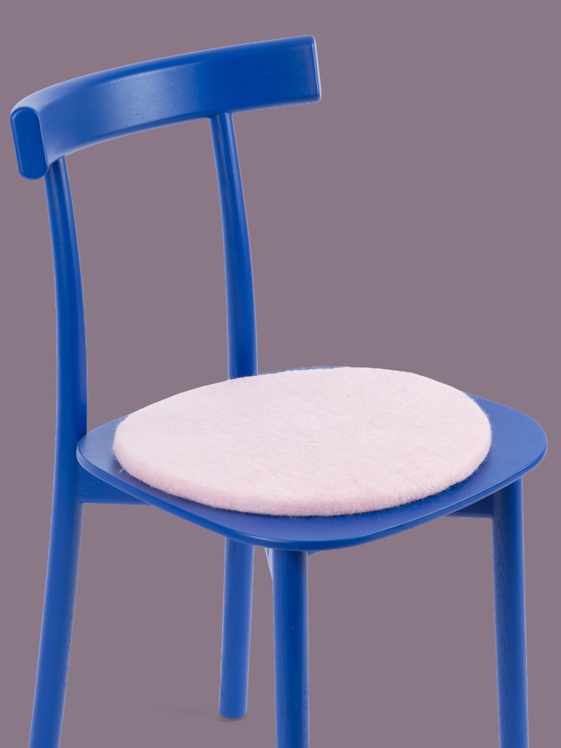 myfelt Mona Filz-Sitzauflage Zartrosa Ø 36 cm