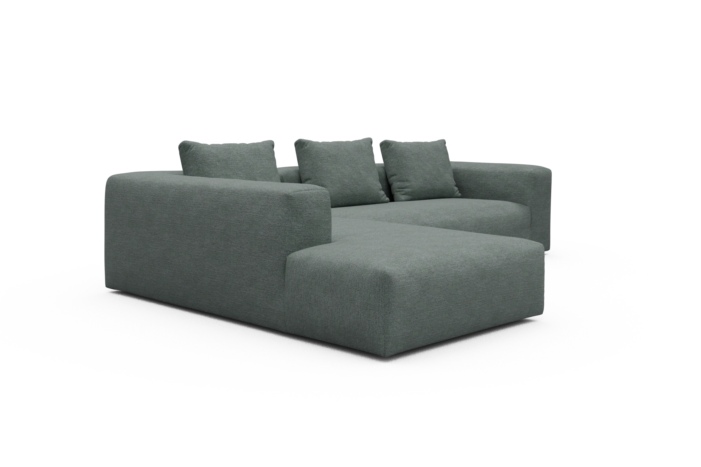 Ecksofa Fred Relax-Ecke links mit 2,5-Sitzer Carreno-Ice-Blue