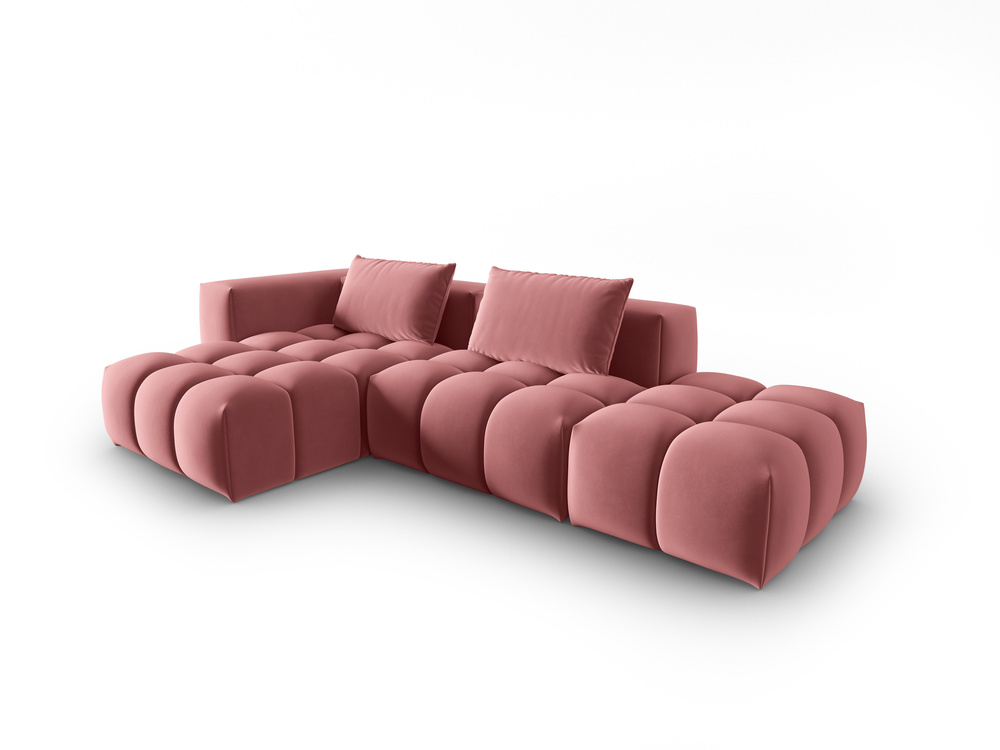 Cosmopolitan Design Ecksofa Verona 4-Sitzer offen Samt Casino Flamingo Links