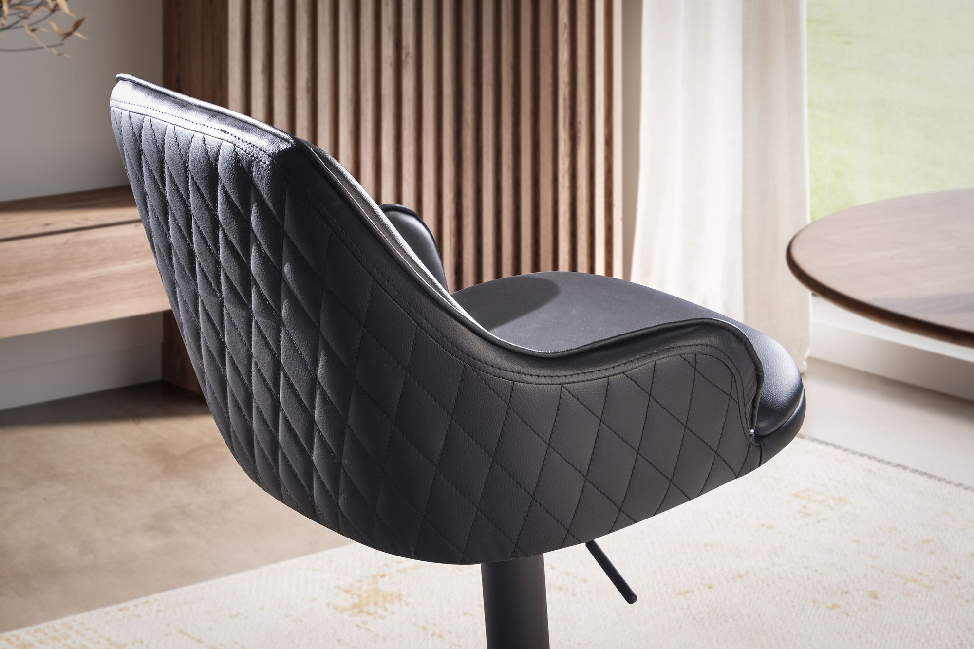 Barhocker Hafslo Kunstleder Schwarz 45 × 45 × 106 cm