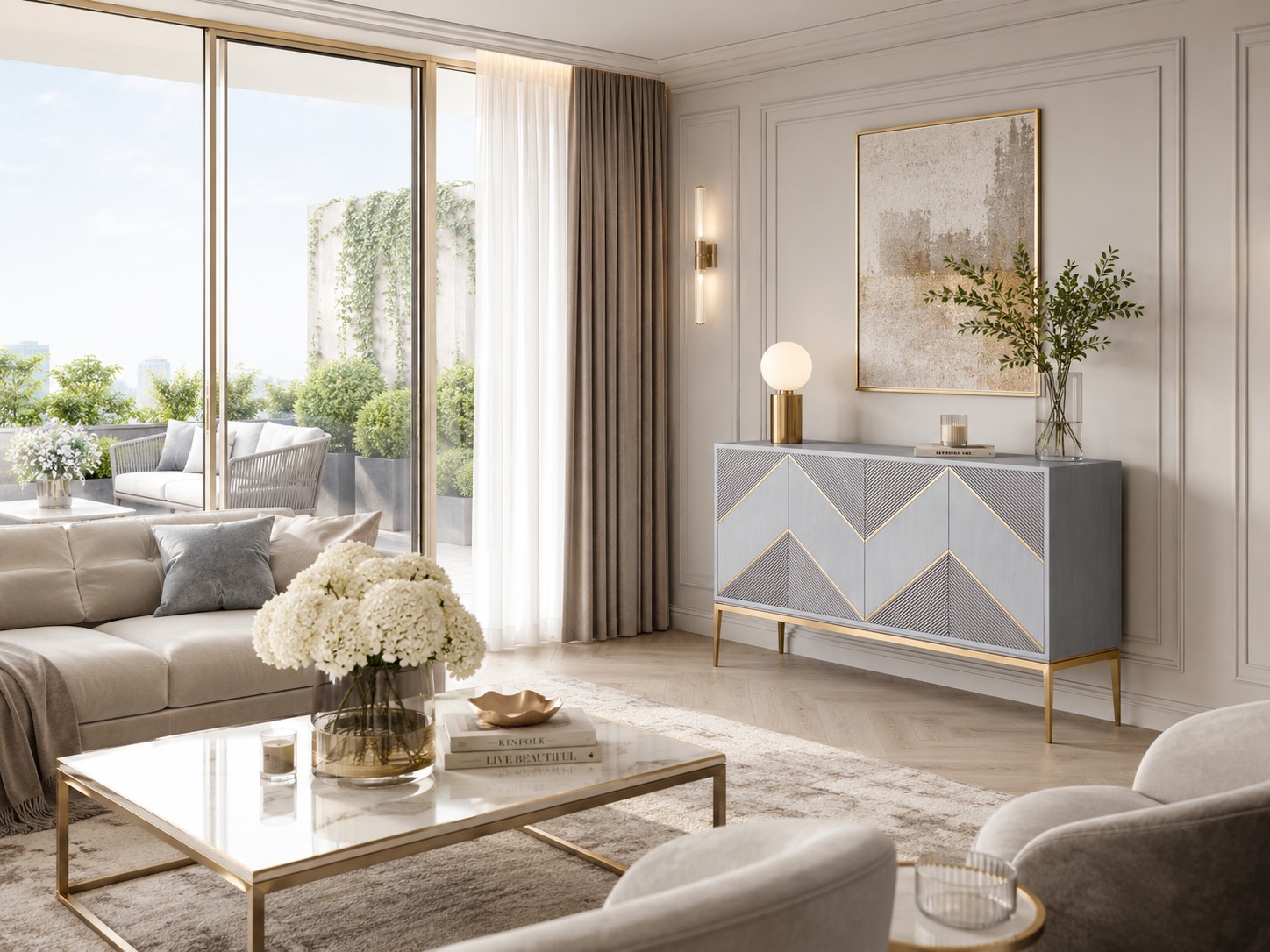 Livin Hill Sideboard Stilig Grau