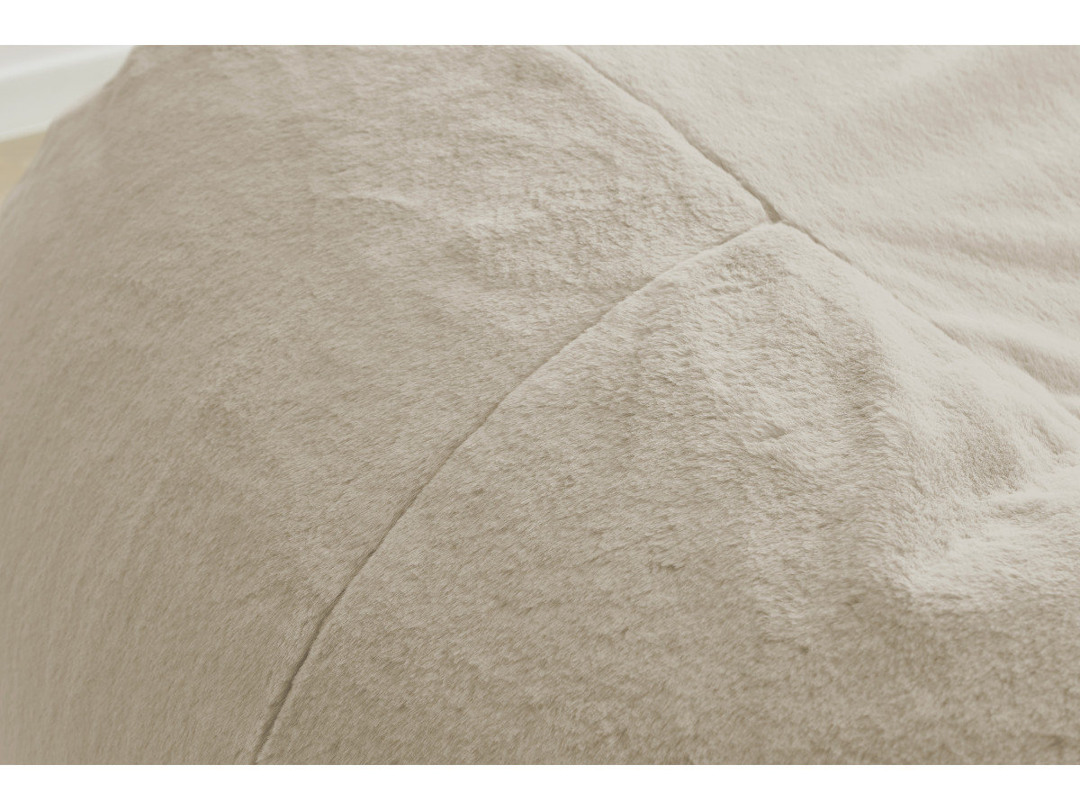Bobochic Meribel Pouf Kunstfell Beige