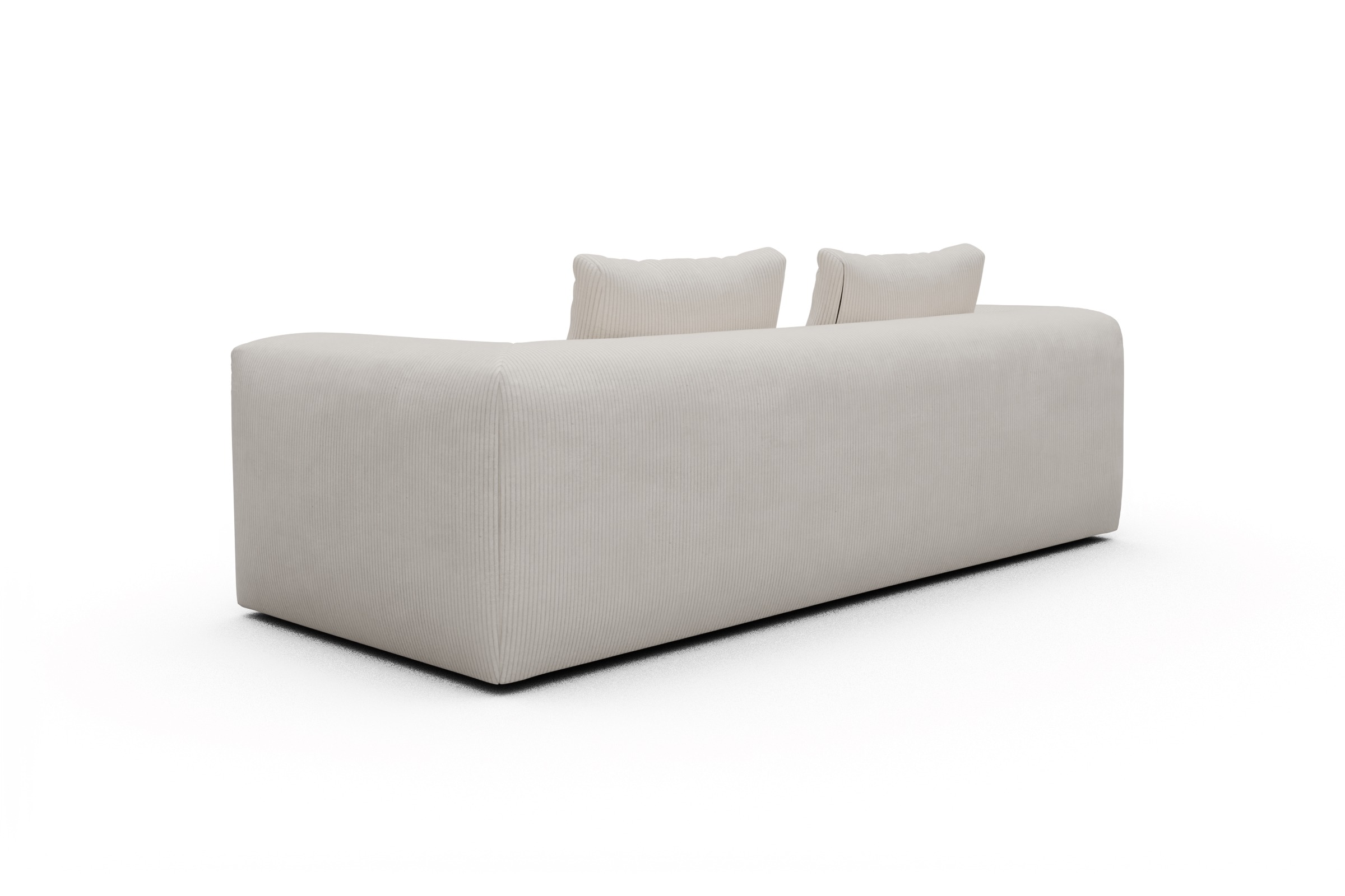 Sofa Fred 3-Sitzer Corduroy-Ivory