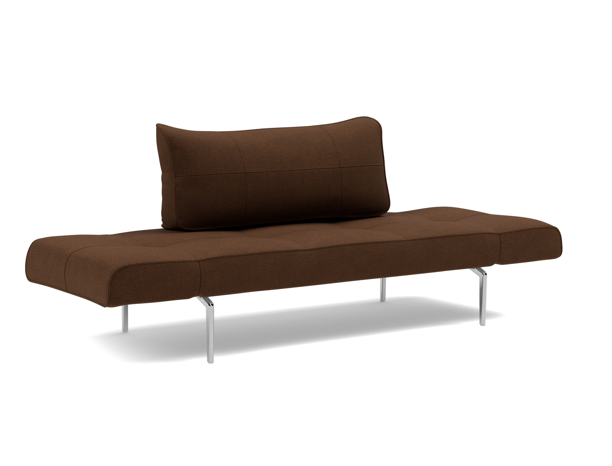 Tagesbett Zeal Strukturierter Stoff Taura 359-Cappuccino Beine Straw Aluminium