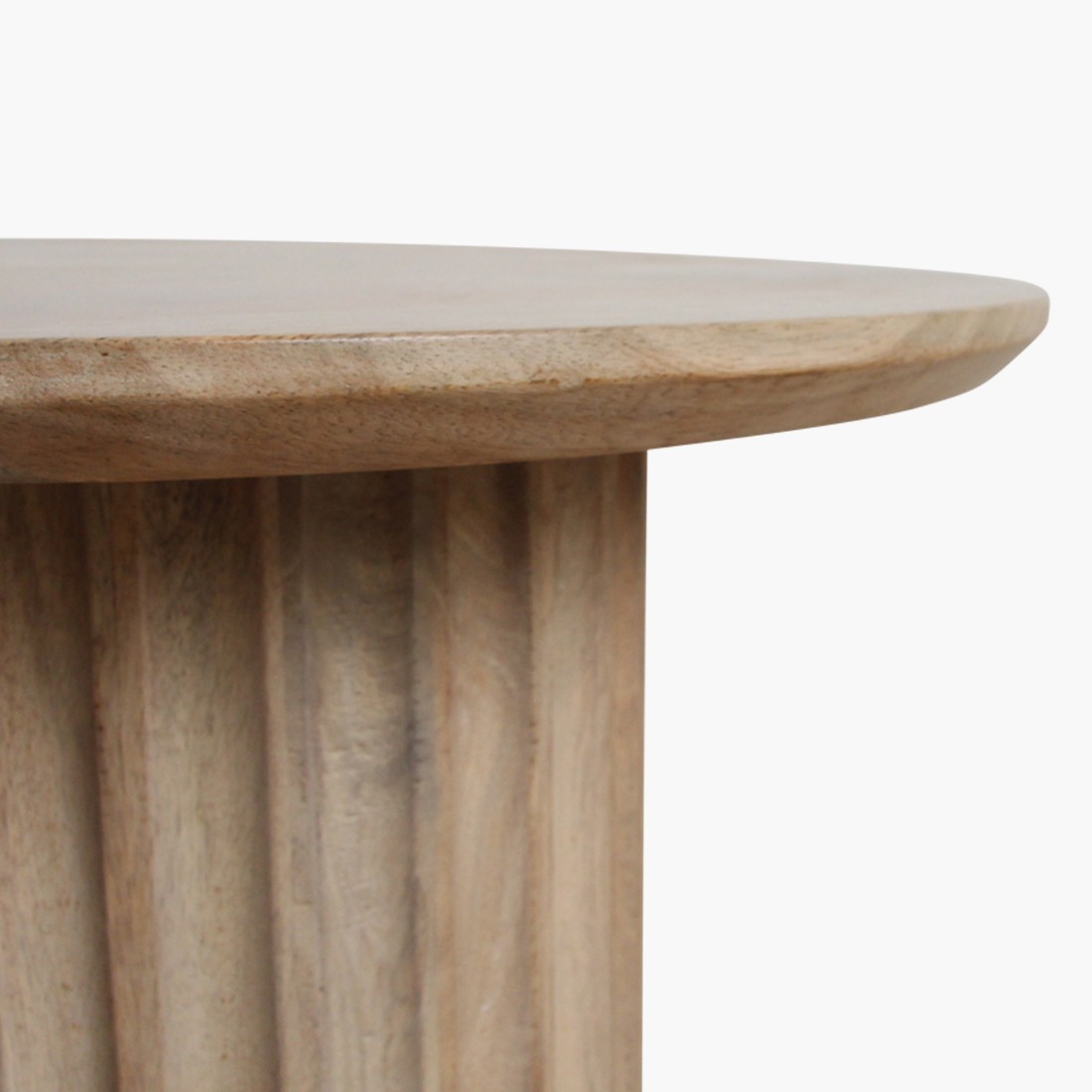 Raw Materials Bullnose Beistelltisch Reversed Natur Ø 55cm