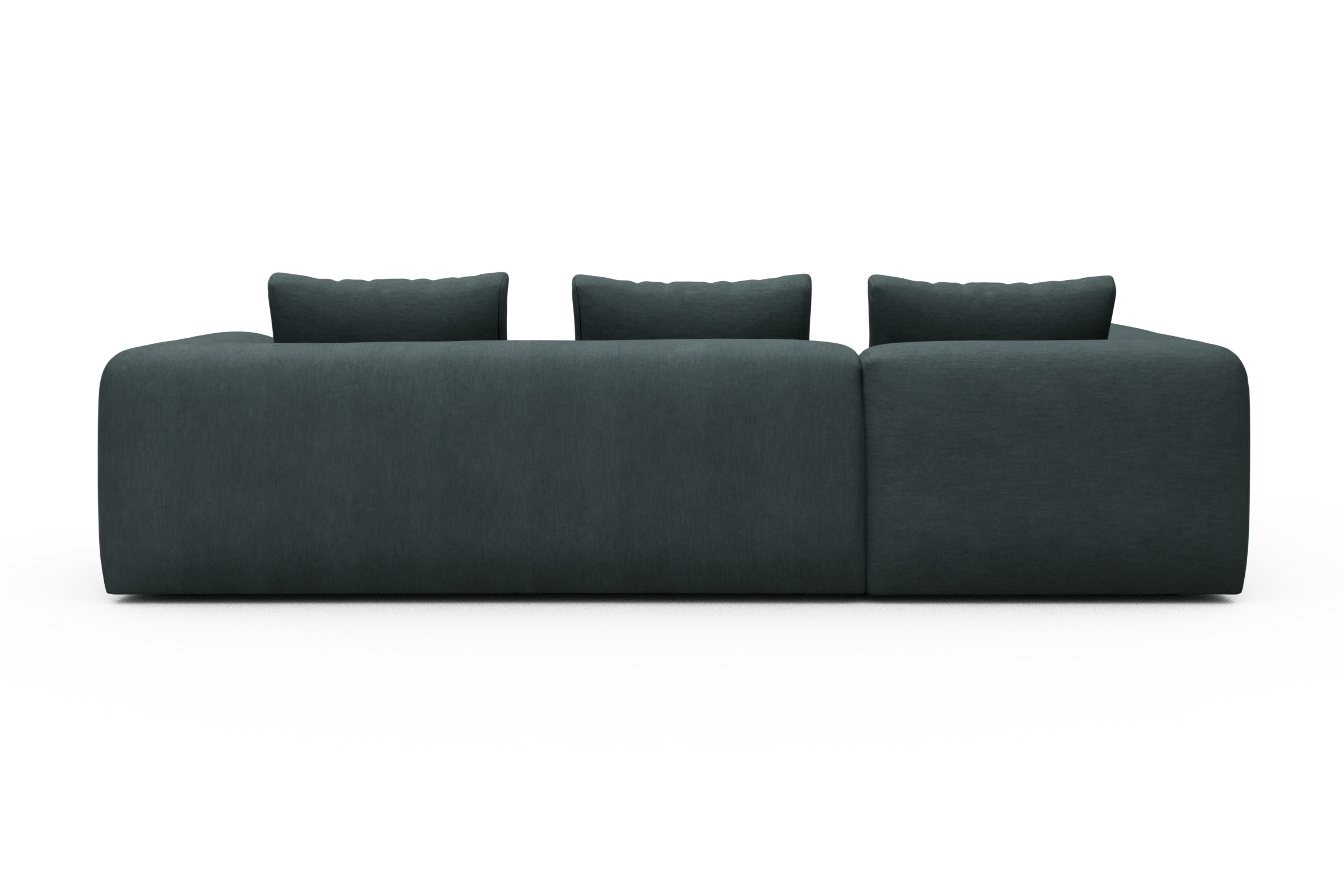 Ecksofa Fred 2x 2,5-Sitzer links offen Vivus-Blue
