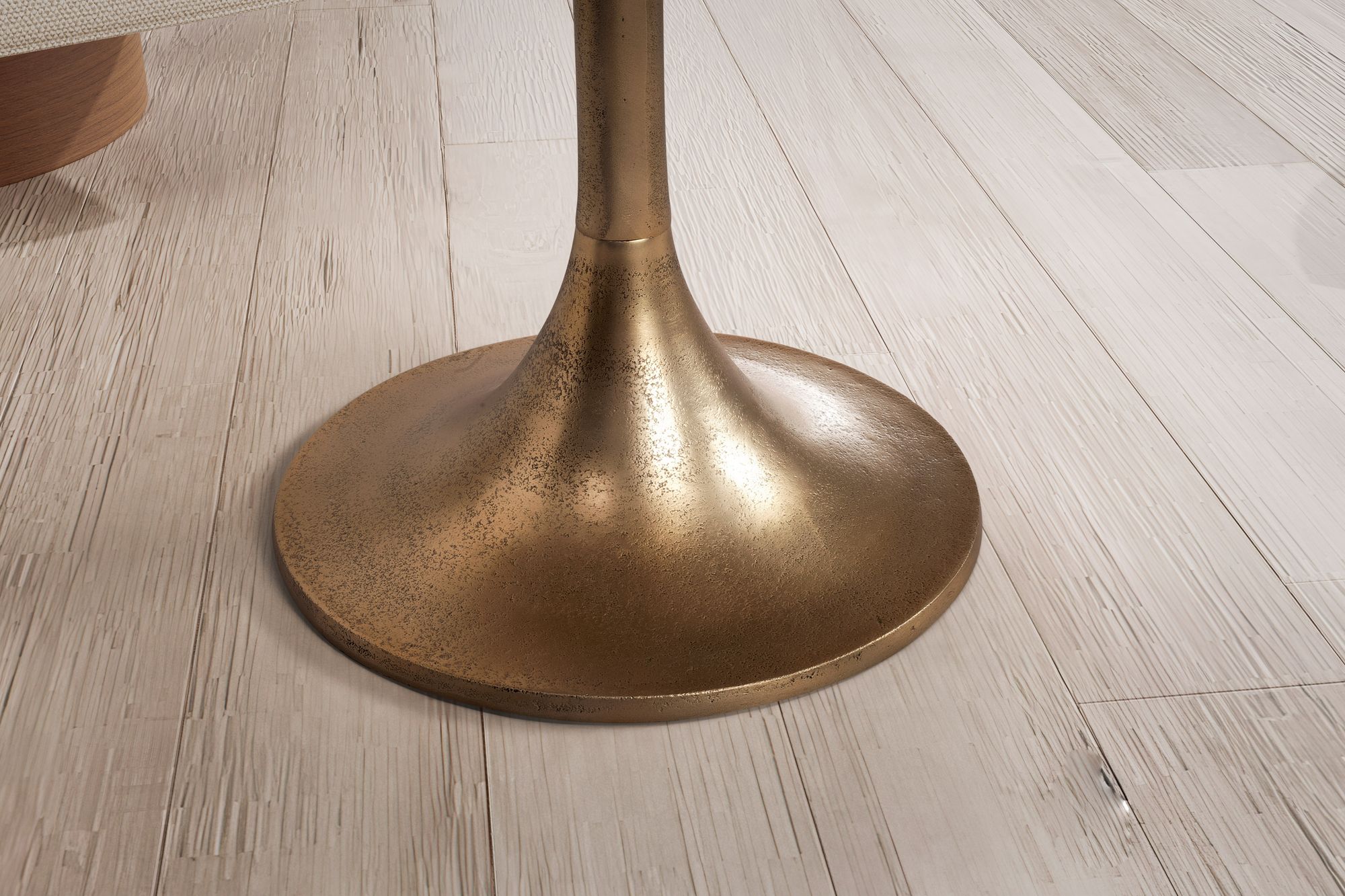 Couchtisch Hultsfred Aluminium Gold Ø 60 cm