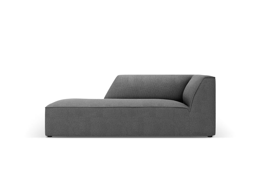 Cosmopolitan Design Chaiselongue Siena Strukturierter Stoff Ottawa Grau Links