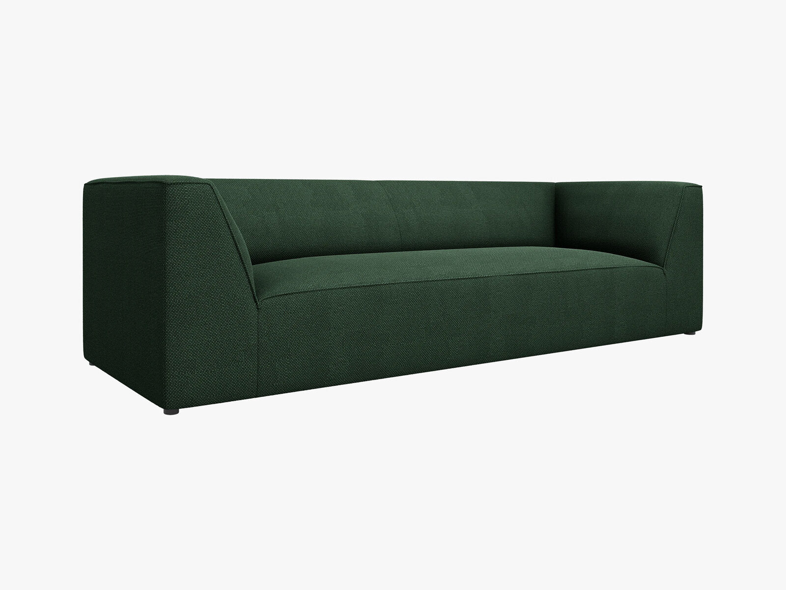 Micadoni Sofa Ruby 3-Sitzer Strukturierter Stoff Ottawa Grün