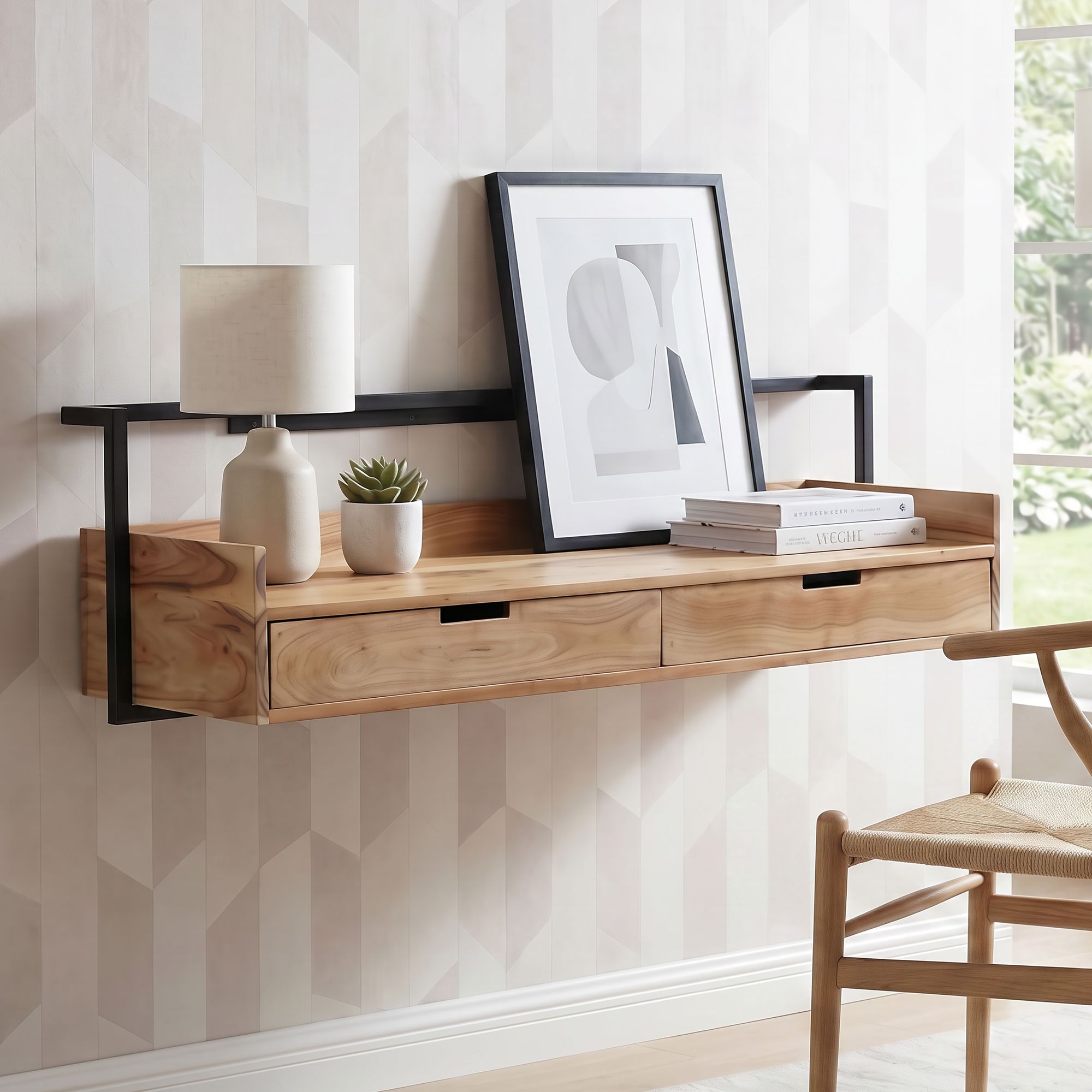 Schreibtisch Prestfoss Akazie Massivholz 120 × 38 × 37 cm