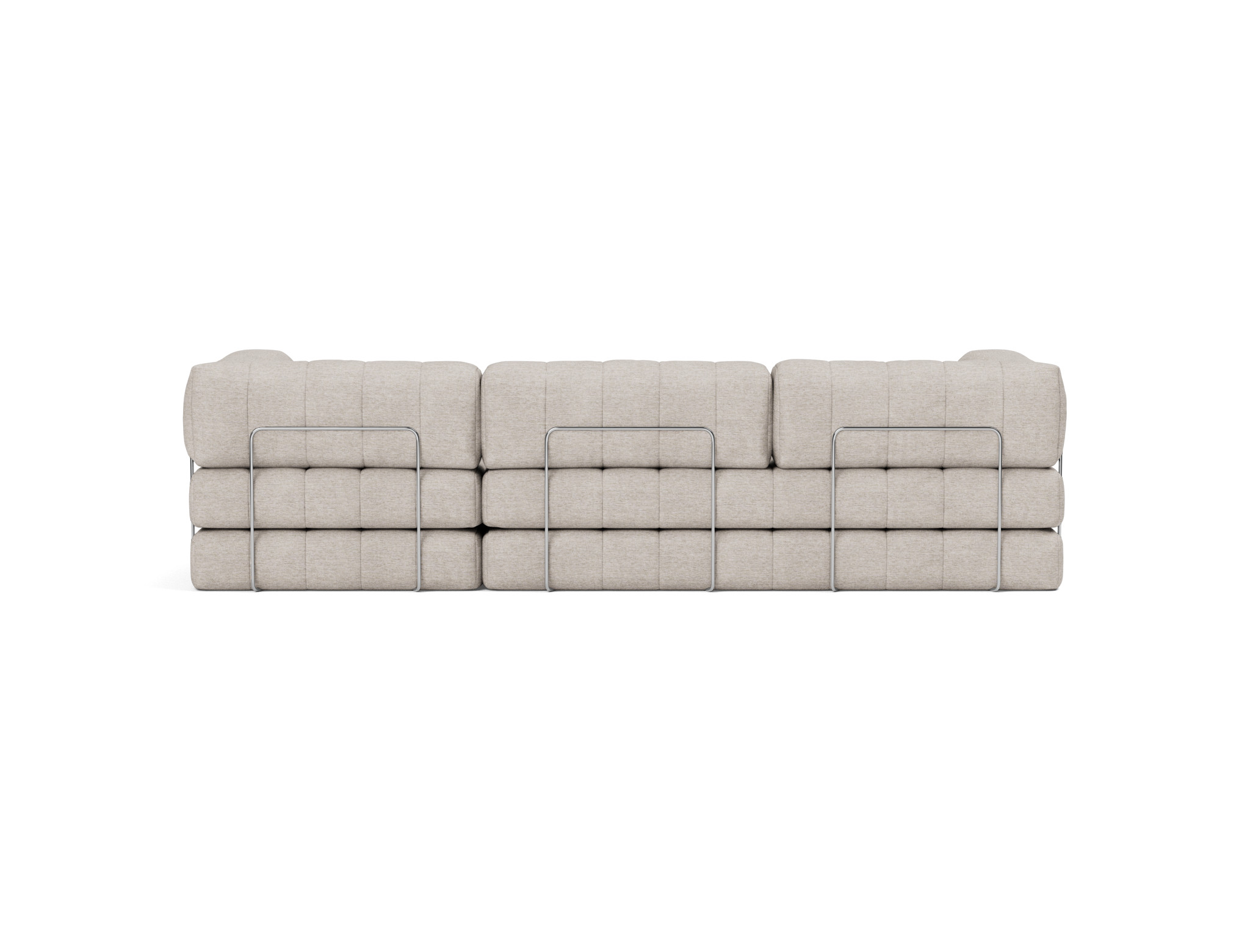 Schlafsofa CozyPad Grand mit Armlehnen Chenille Yuveno 471-Sand