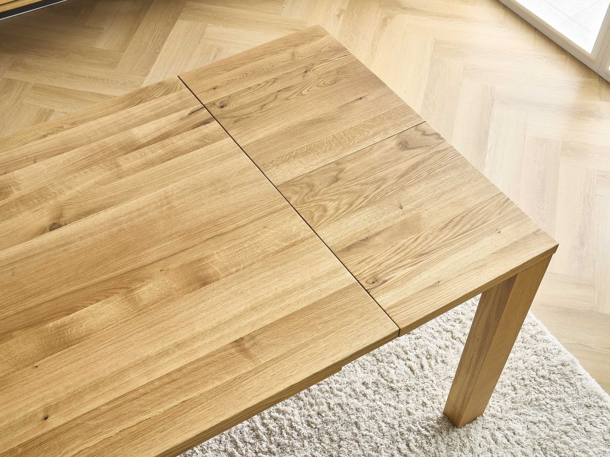 Bobochic Salomee Esstisch ausziehbar Eiche massiv, 180 – 270 cm