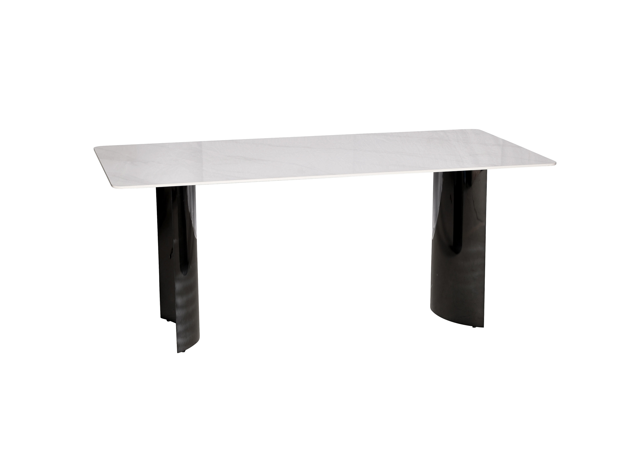 Livin Hill Esstisch 180cm Modig Schwarze Beine, weiße Tischplatte M91