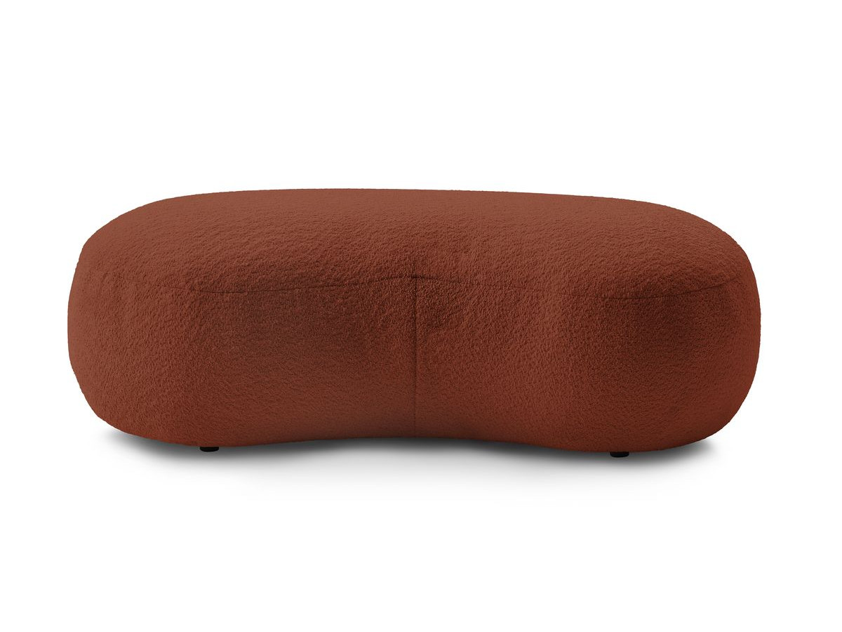 Bobochic Saint-germain Pouf Bouclé-Stoff Orange