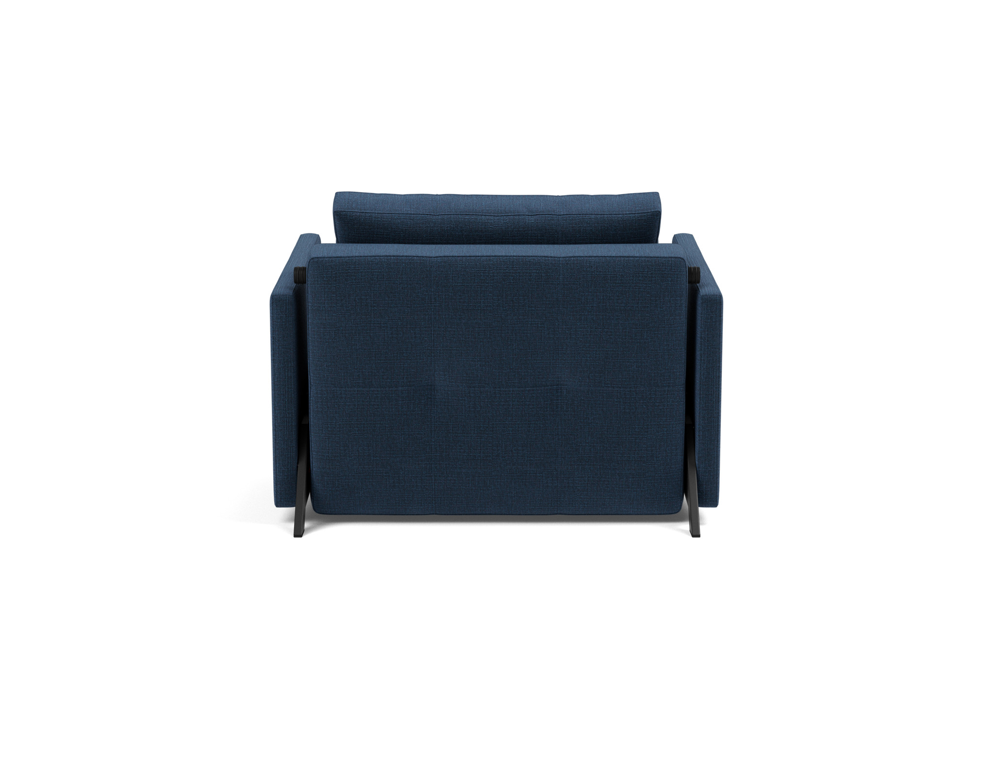 Schlafsessel Cubed 90 mit Armlehnen Chenille Esina 414-Indigo-Blue