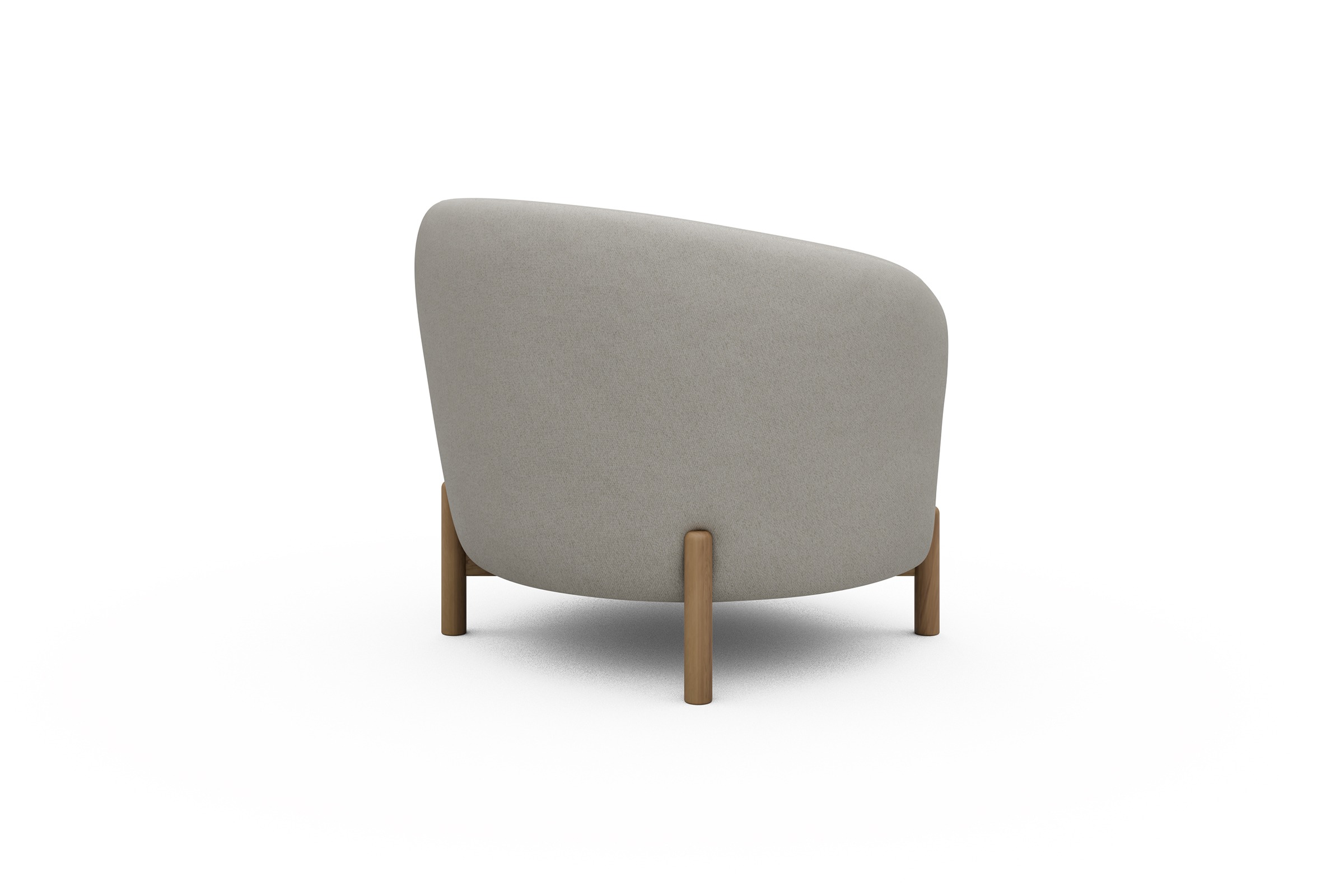 Sessel Ronda Holzbeine Eiche Natur Denari-Clean-Beige