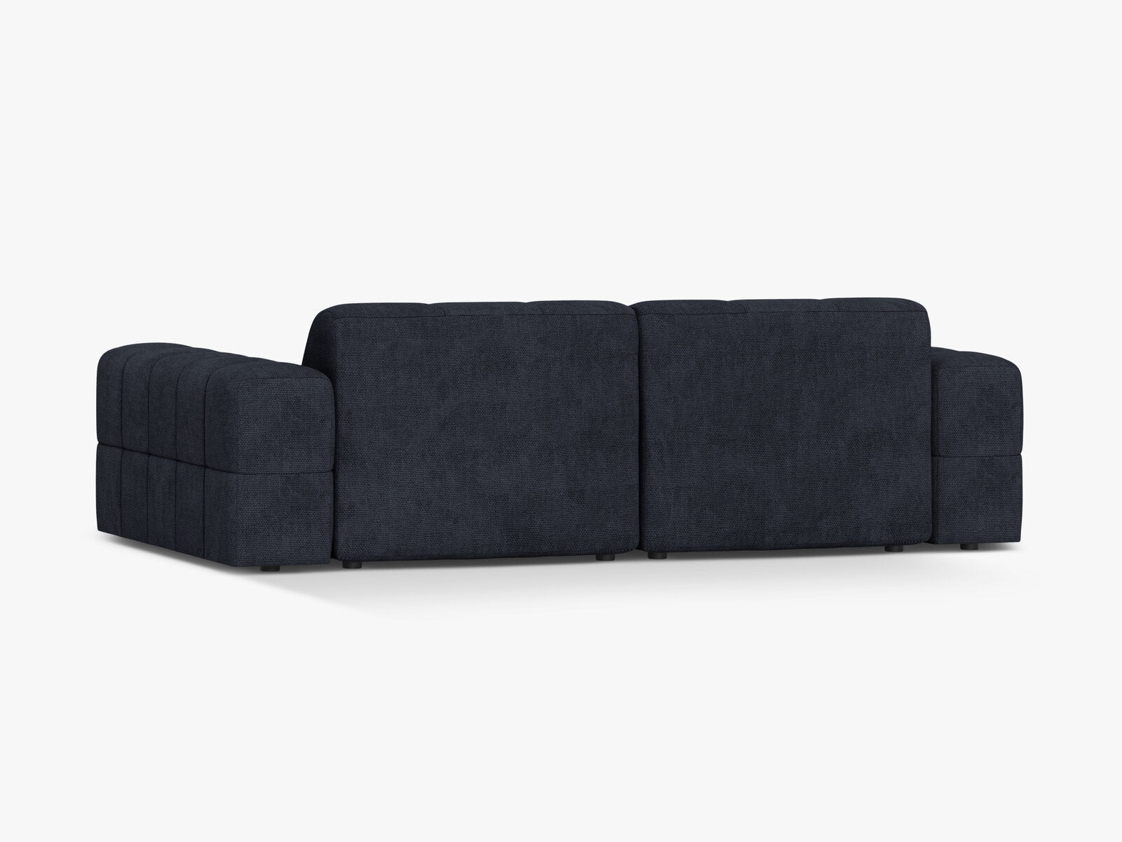 Micadoni Sofa Jennifer 3-Sitzer Chenille Eden Marineblau